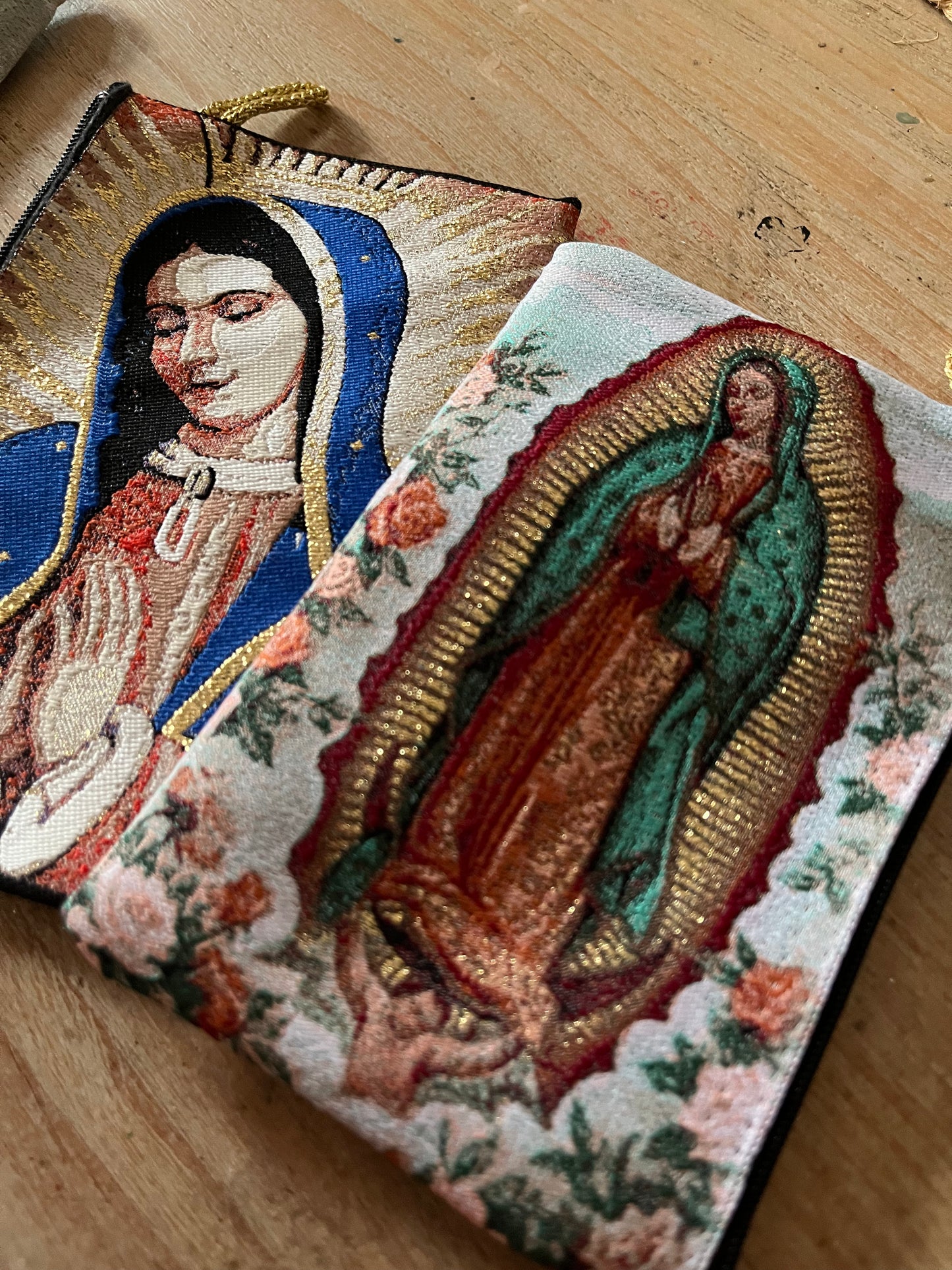 Our Lady of Guadalupe Rosary Pouch Bag