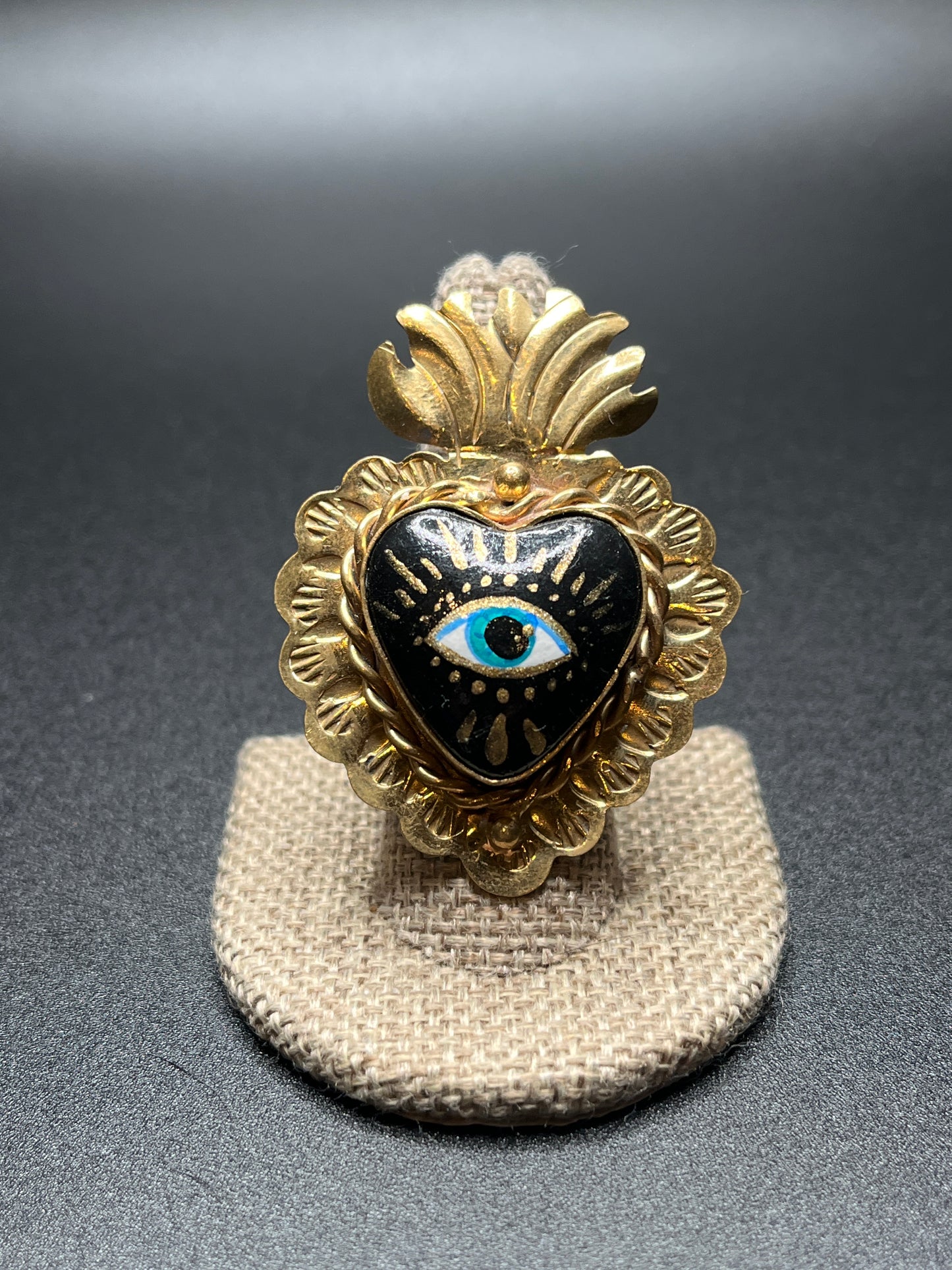 Anillos de Ojo Pintados - Hand Painted Evil Eye ChunkyRings