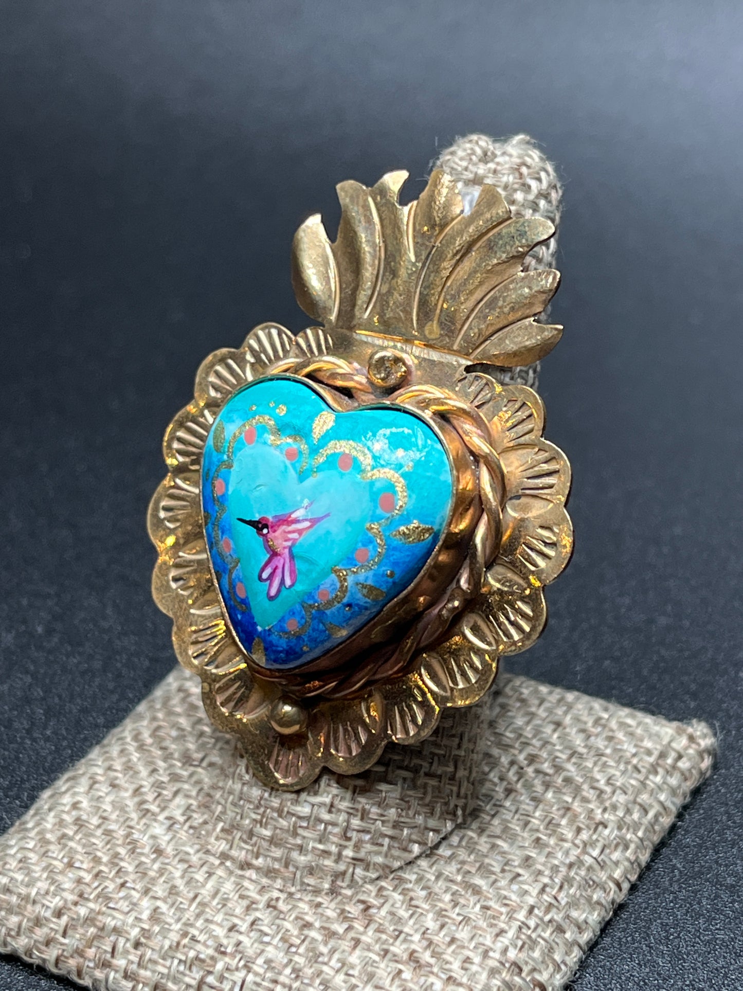Anillos de Colibrí Mariposa Flores Pintados - Hand Painted Butterflies Hummingbird Rings
