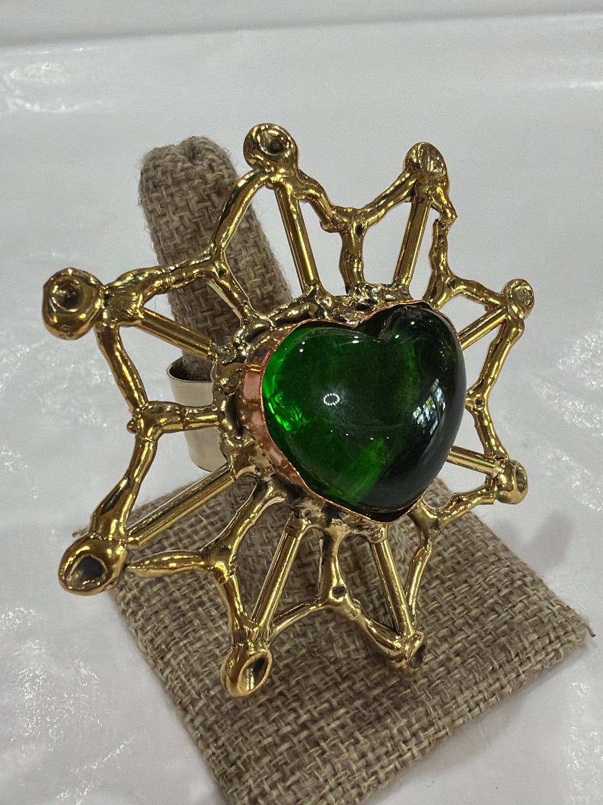 New Green Sacred Heart Jewelry