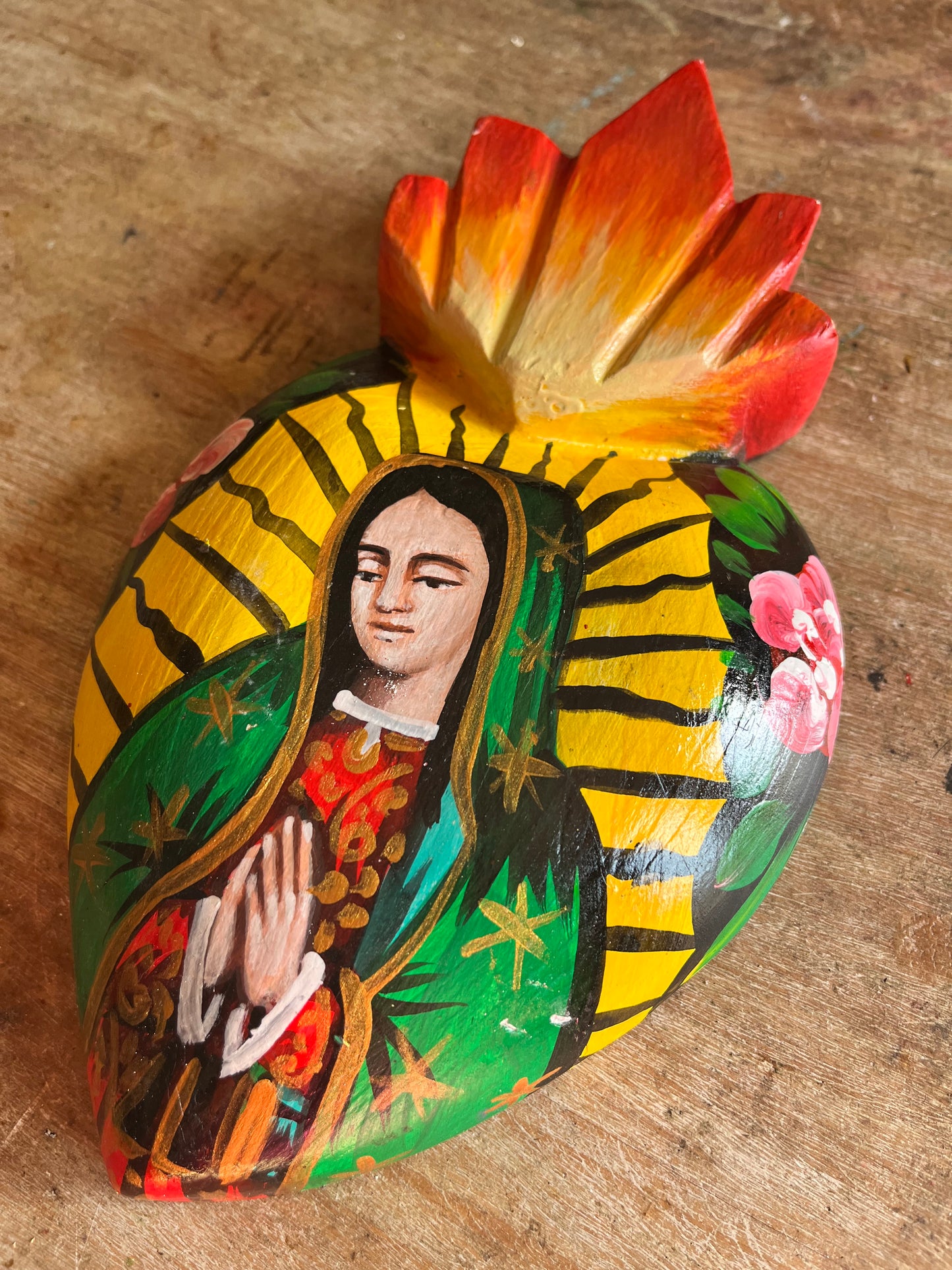 La Virgen de Guadalupe Heart