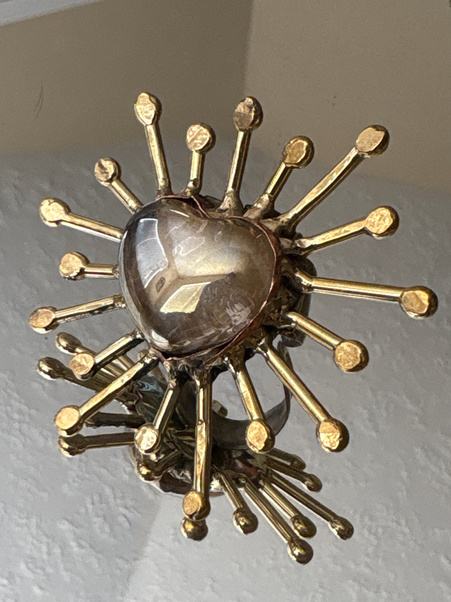 Sunburst Artisan Ring - Nude