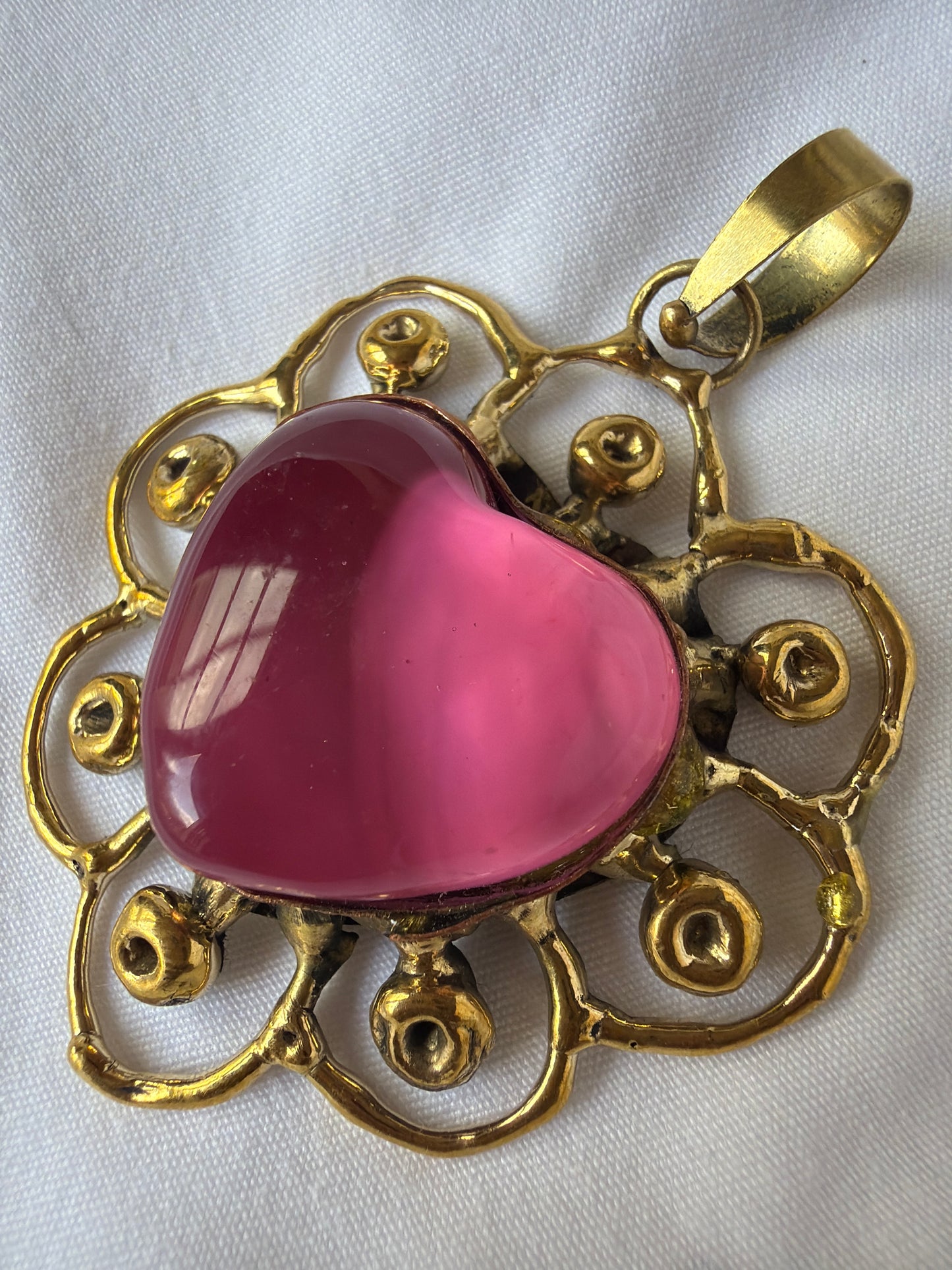 Sunburst Sacred Heart Pendent Only - Handmade