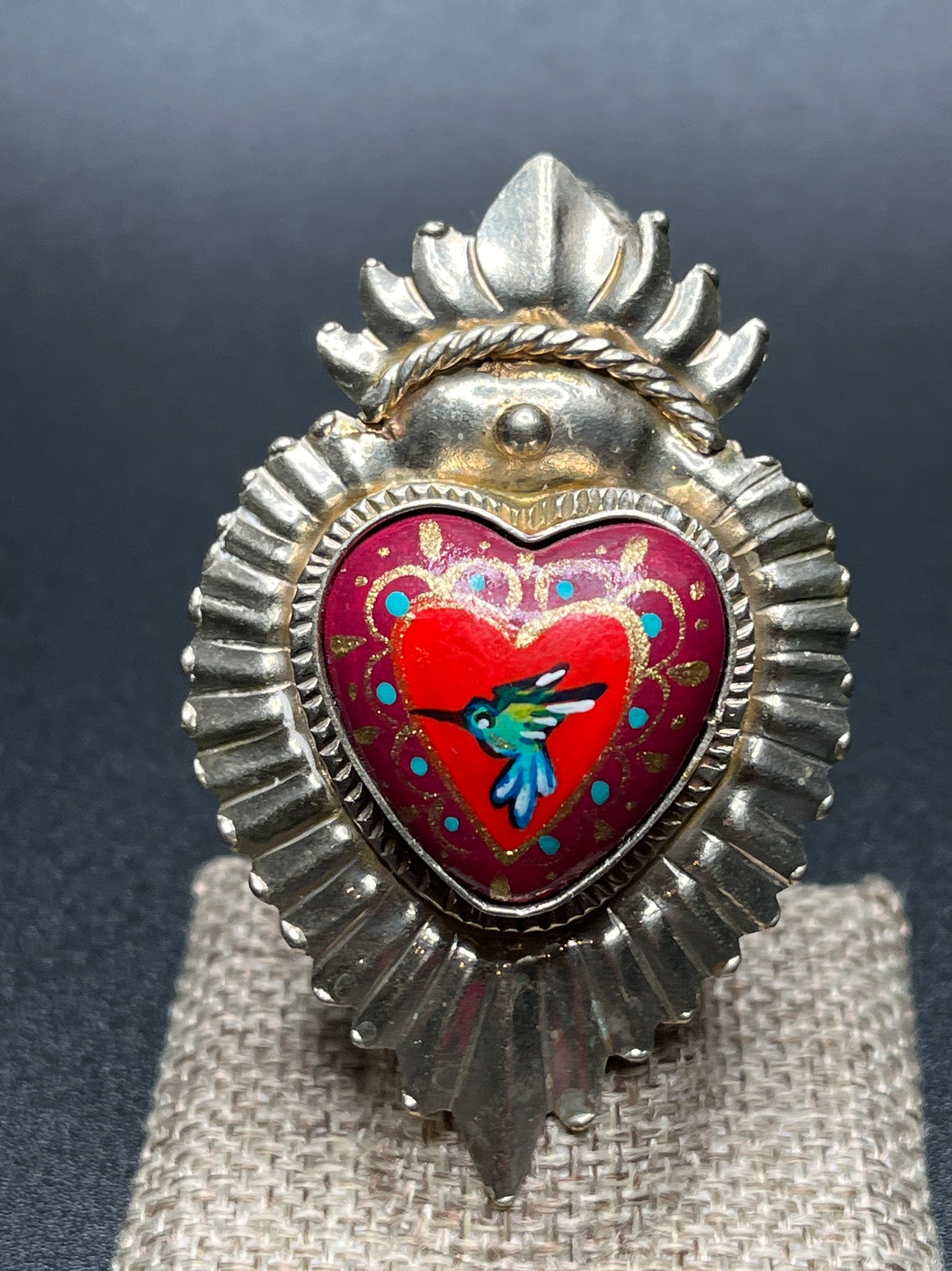 Anillos de Colibrí Mariposa Flores Pintados - Hand Painted Butterflies Hummingbird Rings