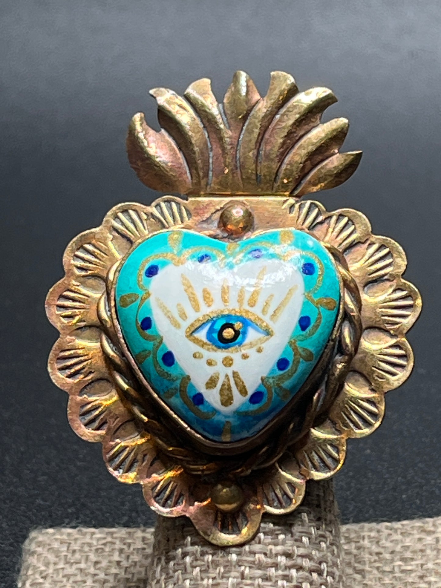 Anillos de Ojo Pintados - Hand Painted Evil Eye ChunkyRings