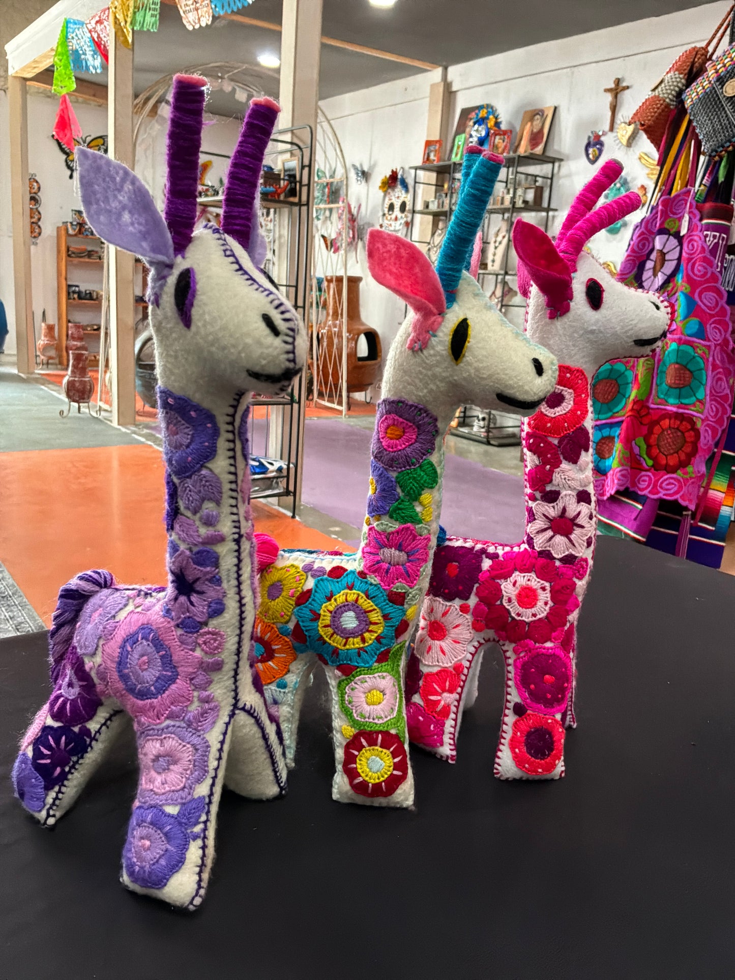 Embroidered Giraffe Plushie