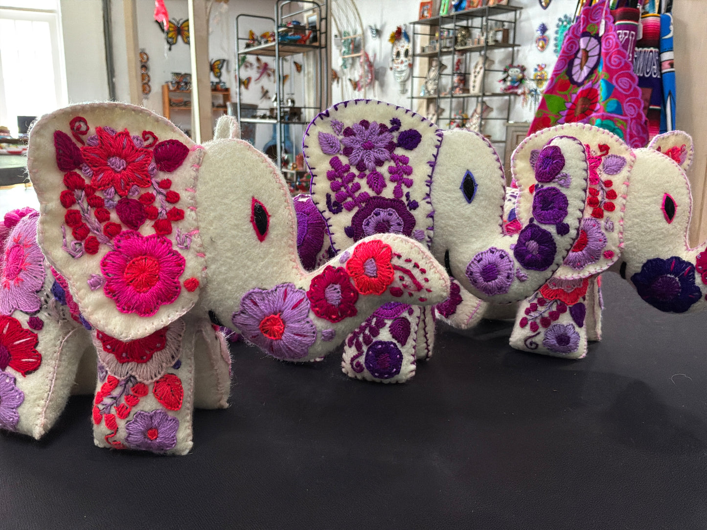 Embroidery Elephant Plushie
