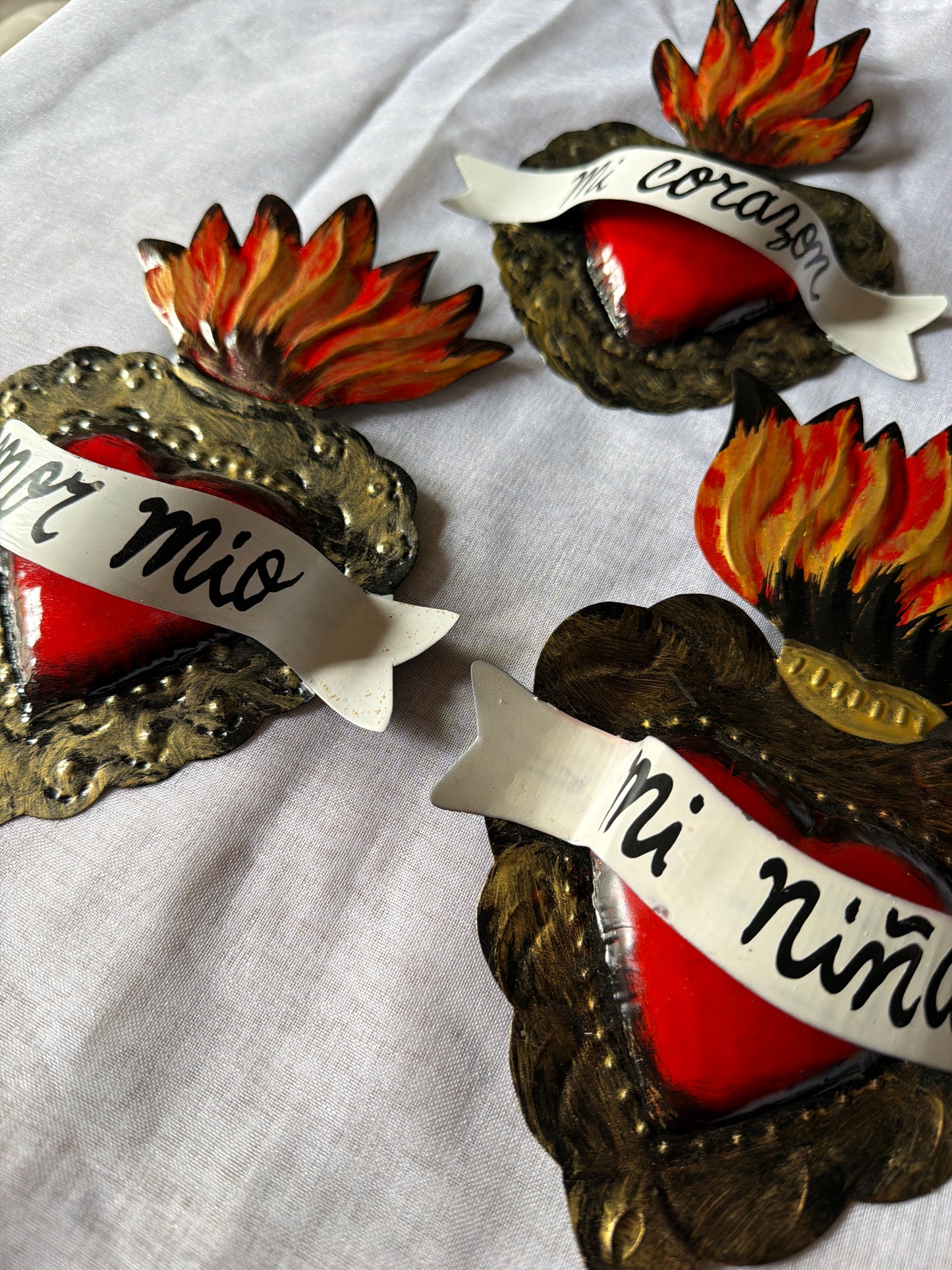 Milagro Phrase Sacred Heart Wall Decor - Tin
