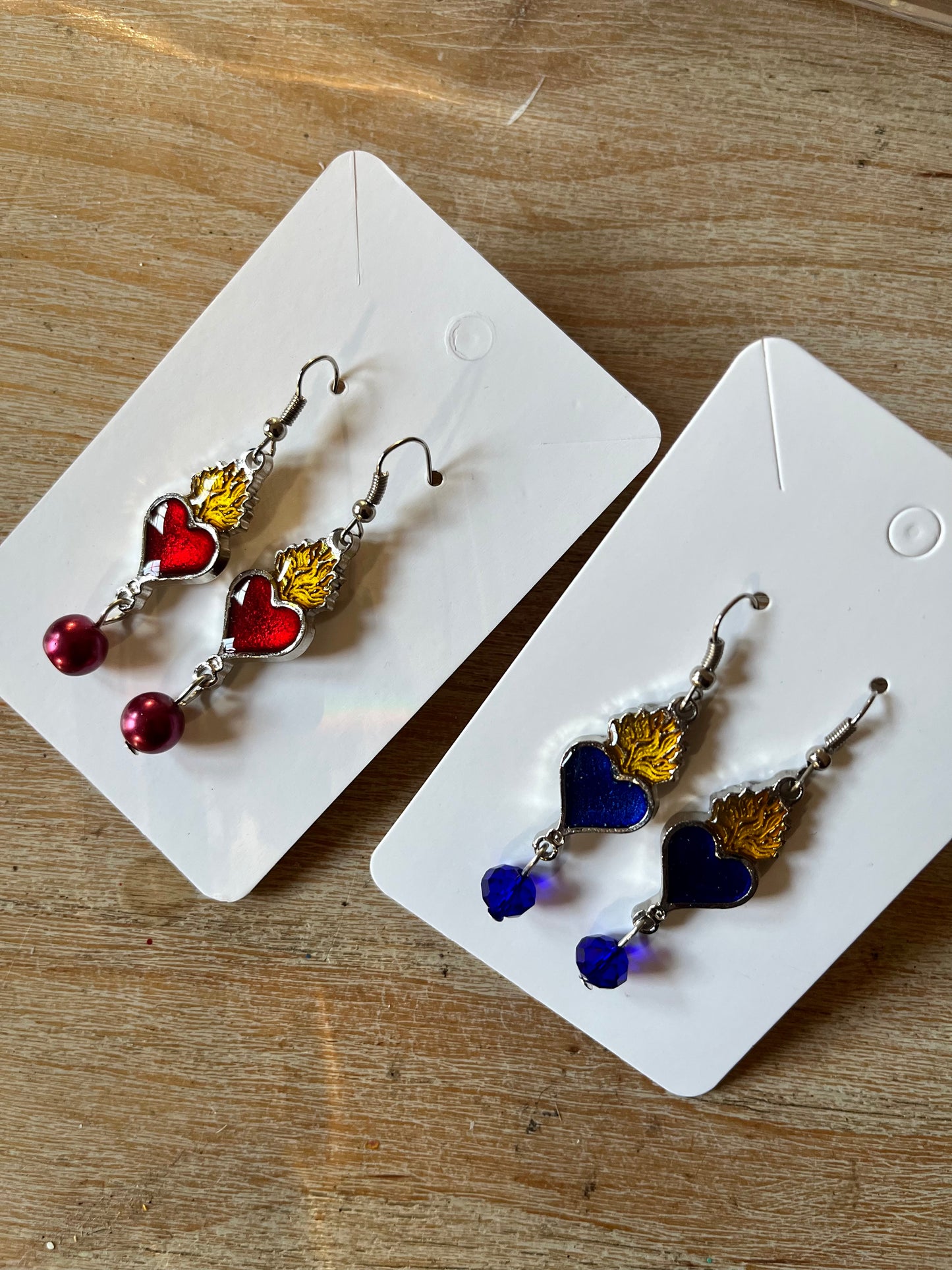 Folkorika Sacred Heart Earrings