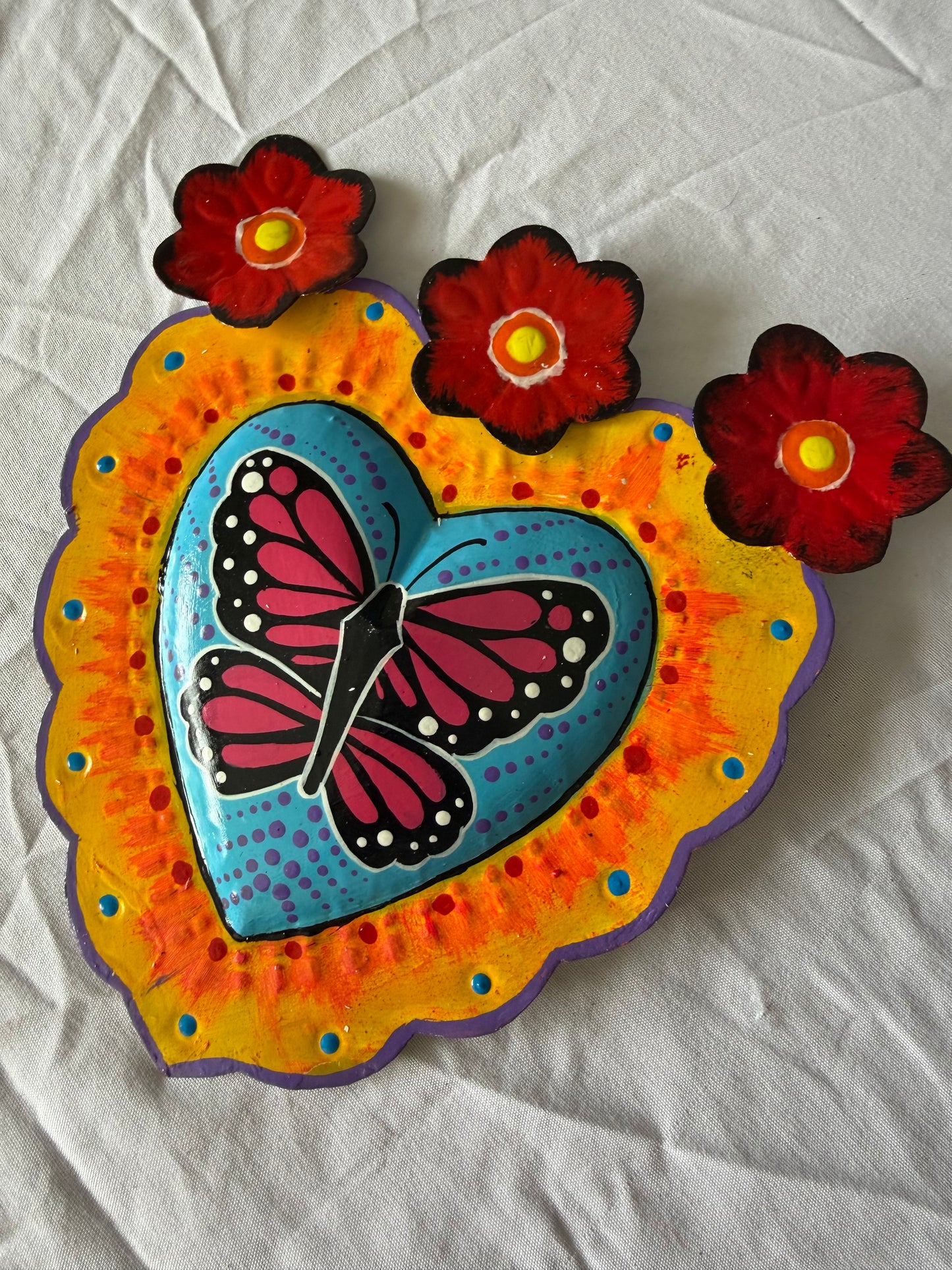 Mariposa Tin Heart
