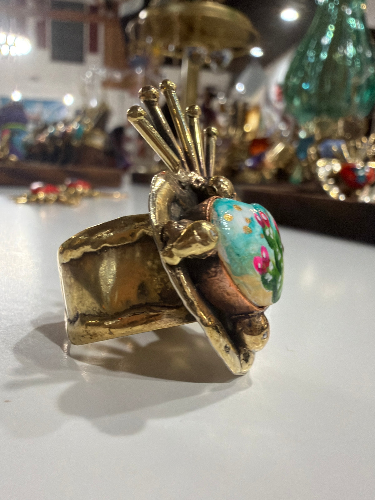 New Nopal Handpainted Ring - Edith Orozco
