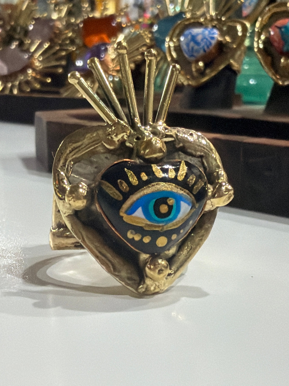 New Ojo Sacred Heart Ring - Anillo de Sagrado Corazón