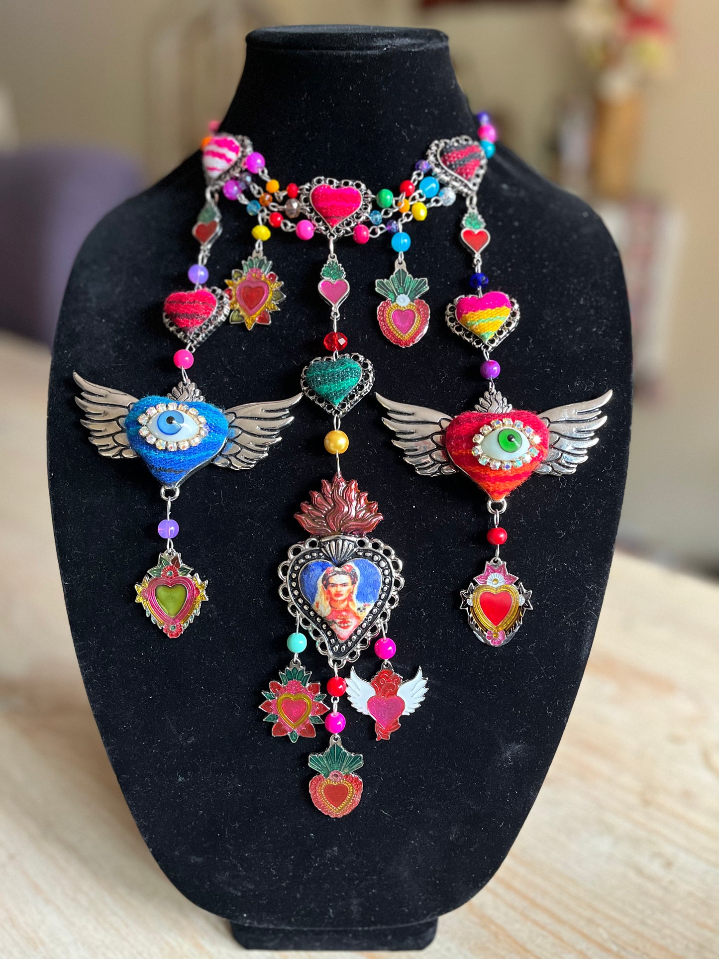 Sacred Heart Frida Choker Necklace