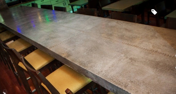 Zinc Counter Top Surface
