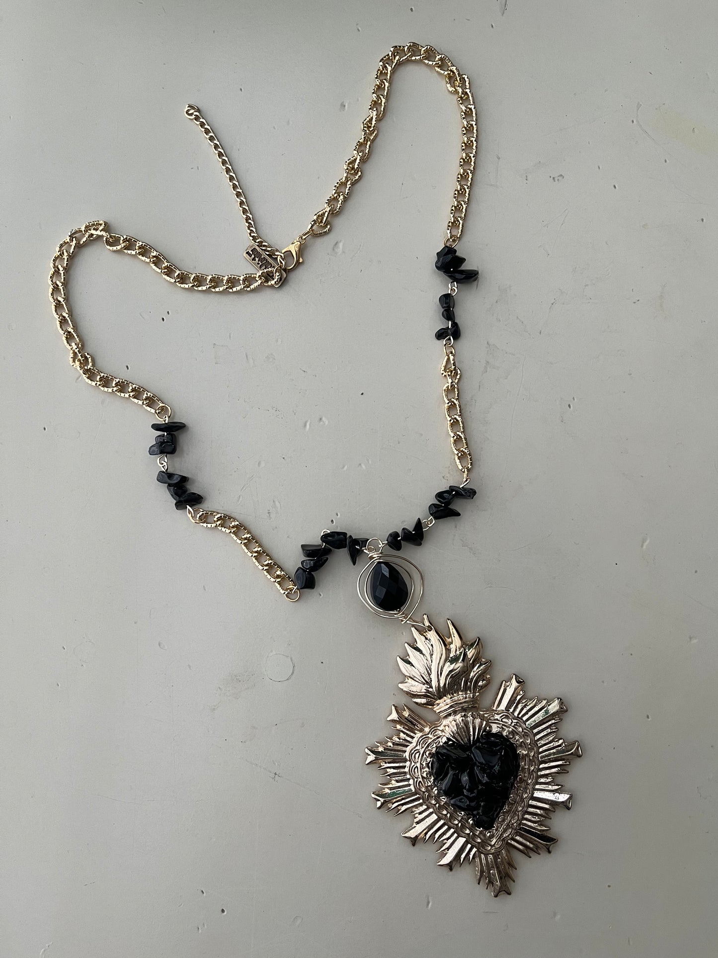 Obsidian Heart Necklace