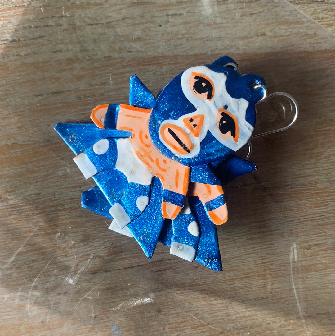 Lucha Libre Luchador Tin Earrings