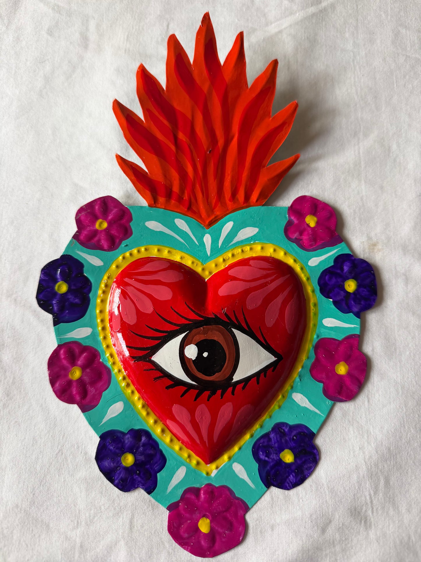 Ojo Colorful Sacred Hearts - Wall Decor