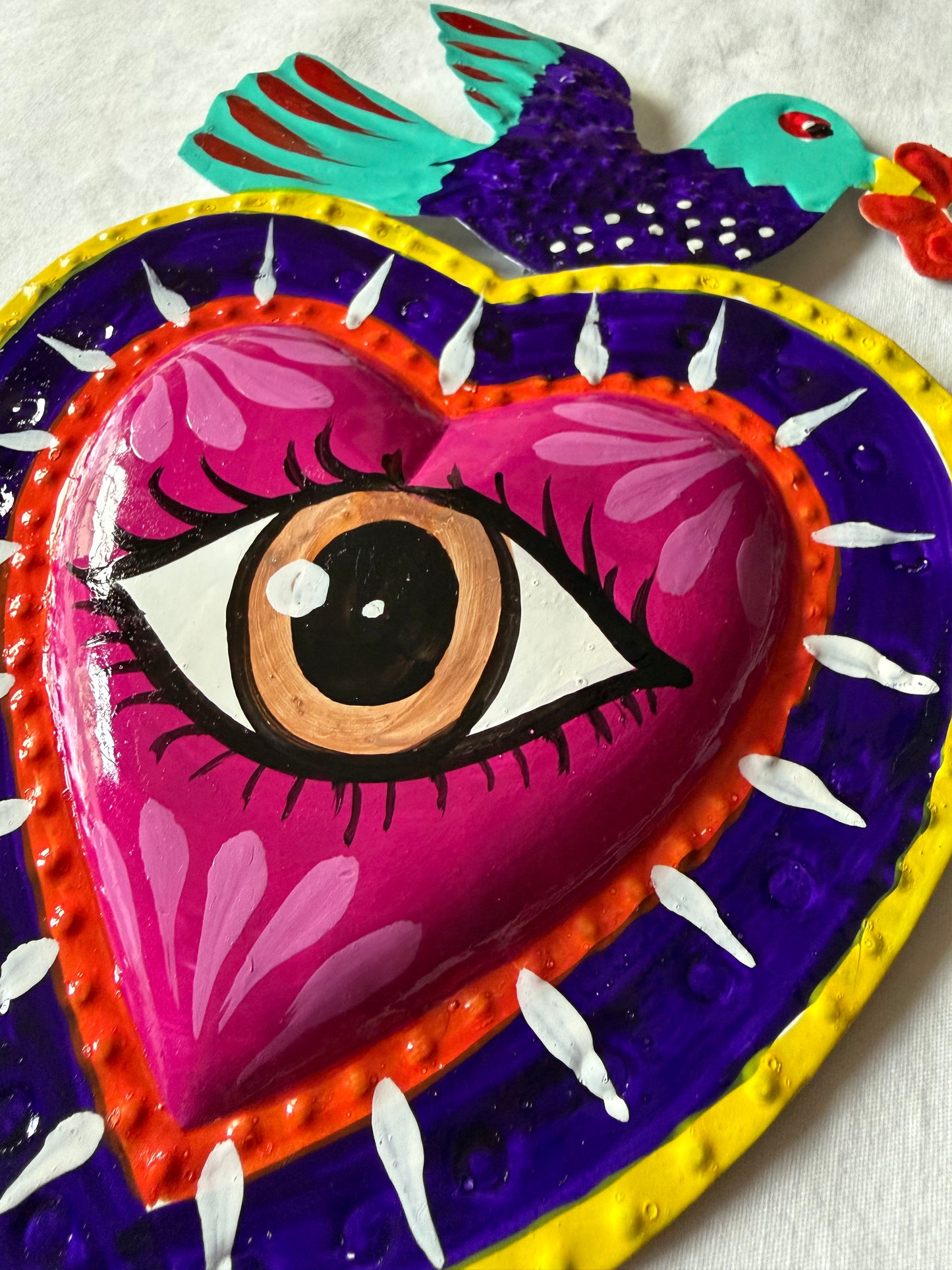 Ojo Colorful Sacred Hearts - Wall Decor