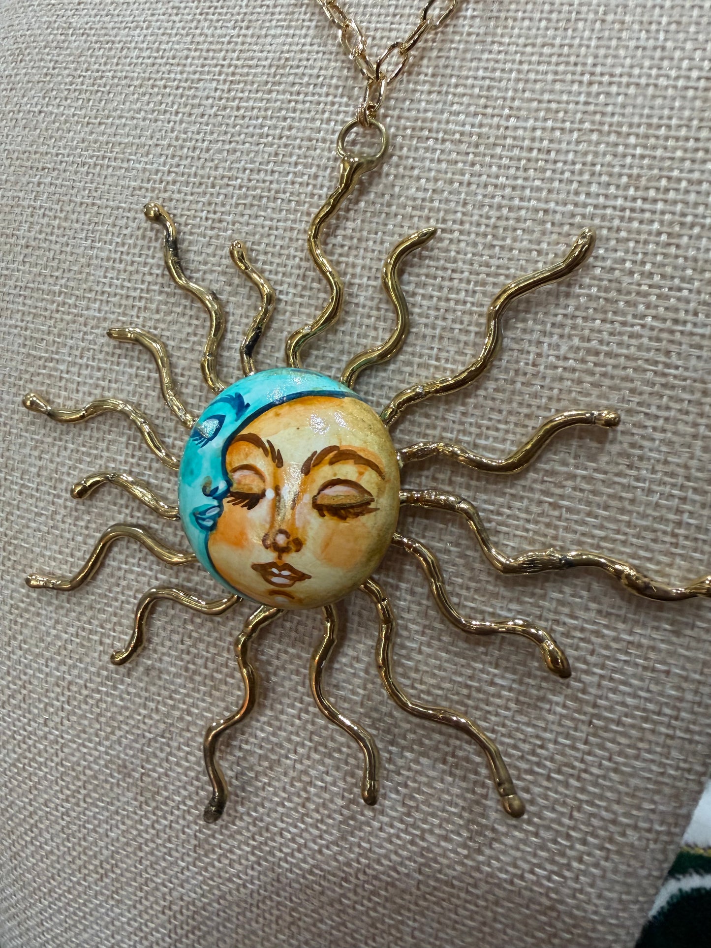 Sol - Hand Painted Necklace