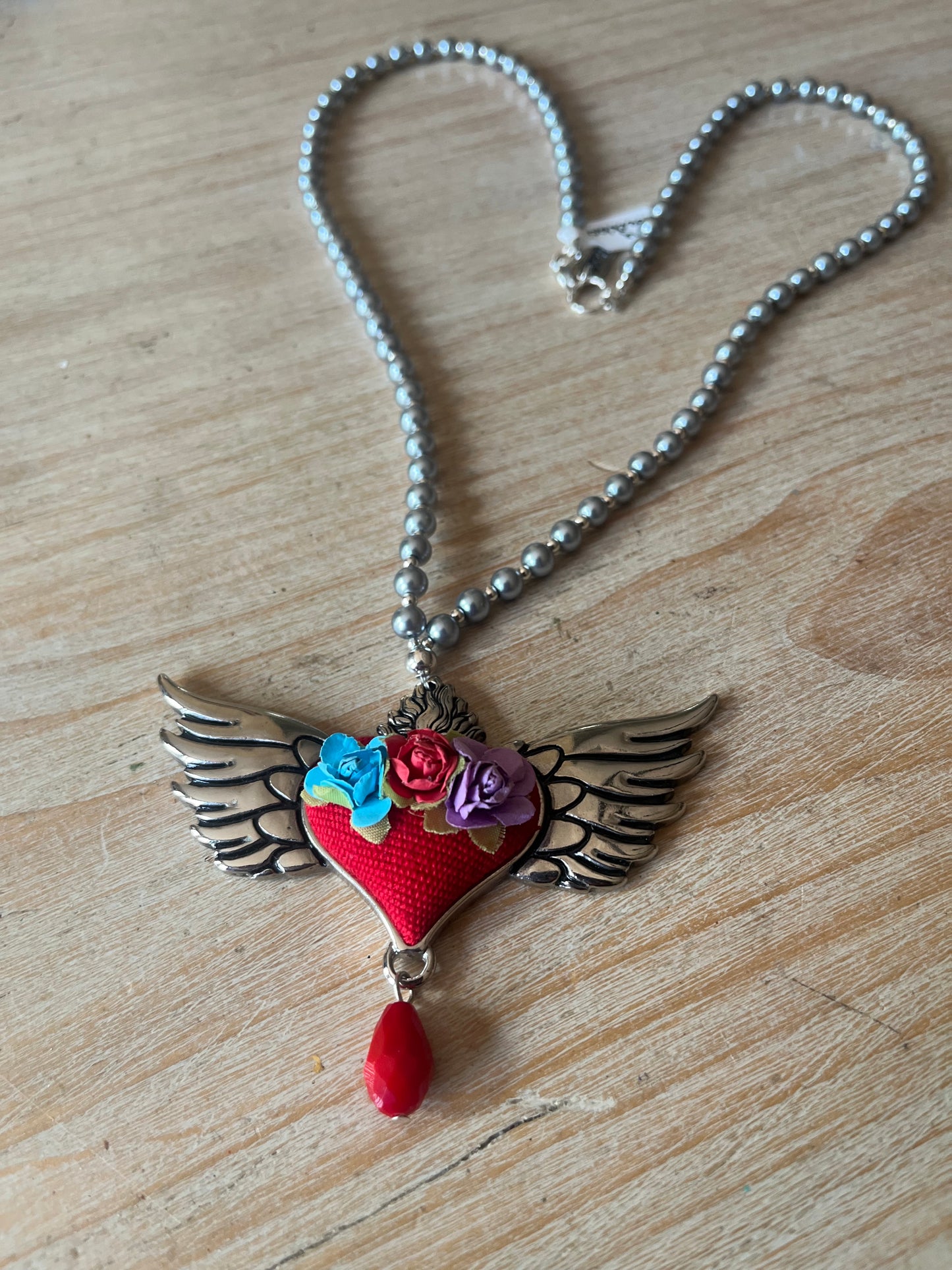 Pre-Order 2024 Wing Heart Flower Necklace