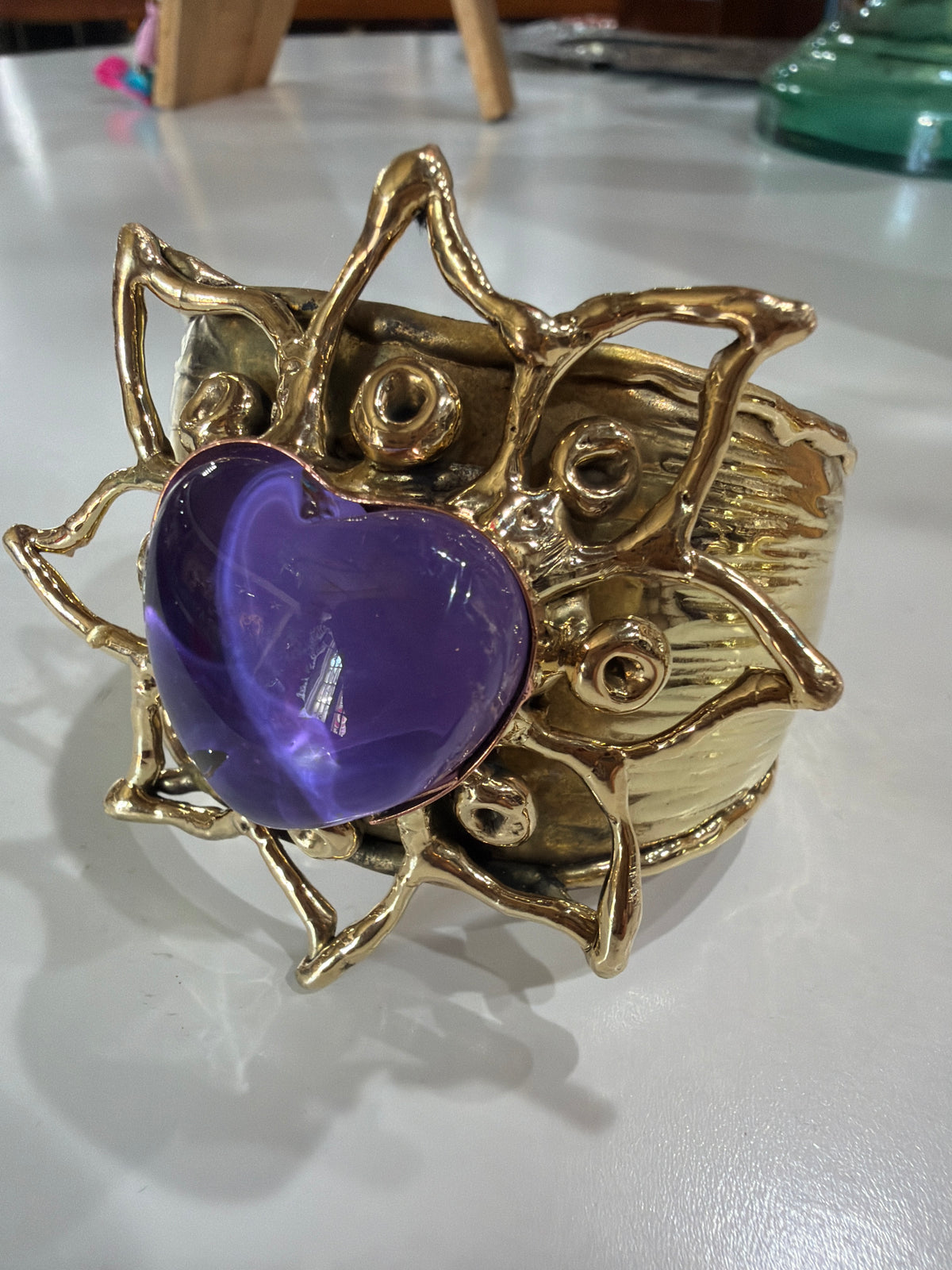 New Purple Sacred Heart Cuff
