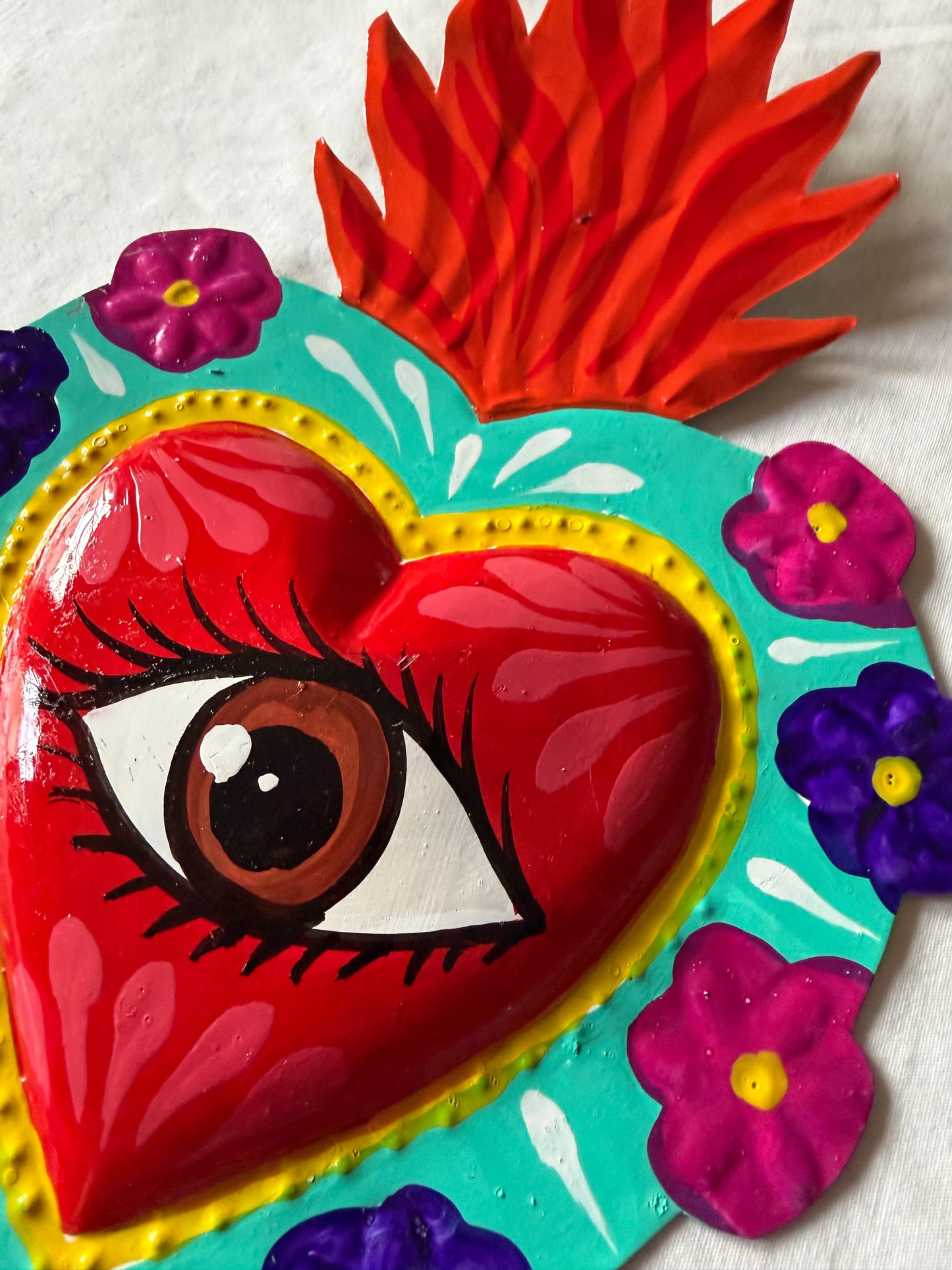 Ojo Colorful Sacred Hearts - Wall Decor