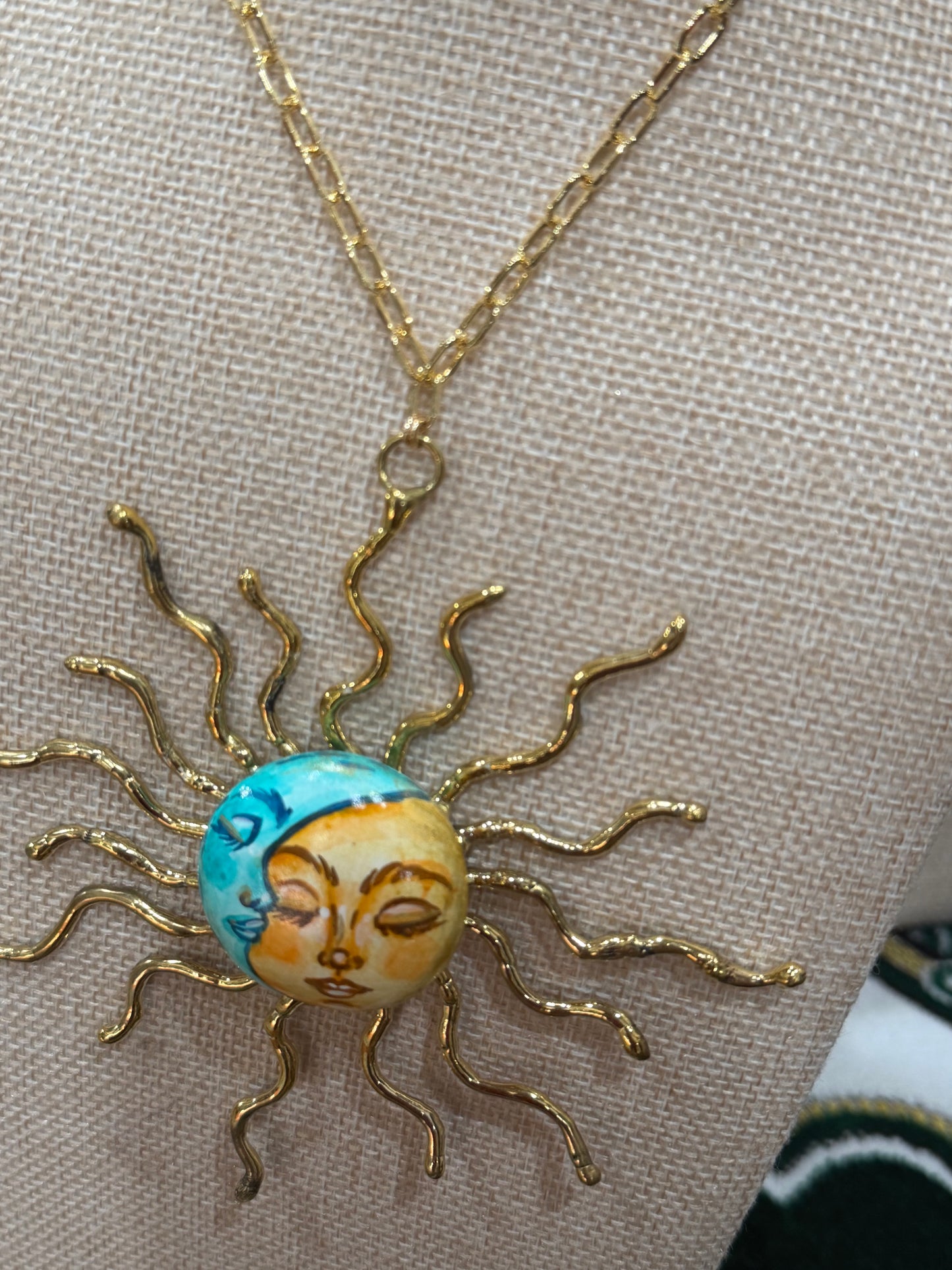 Sol - Hand Painted Necklace