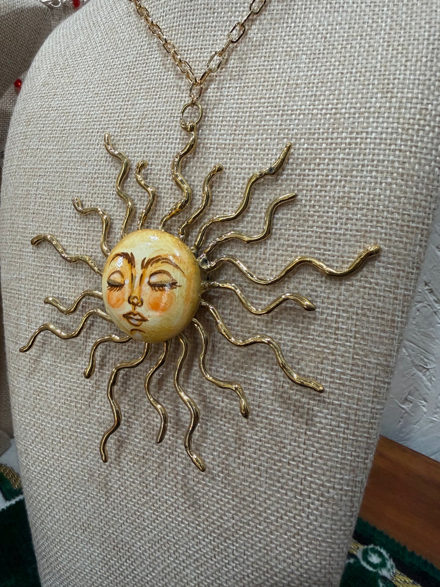 Sol - Hand Painted Necklace