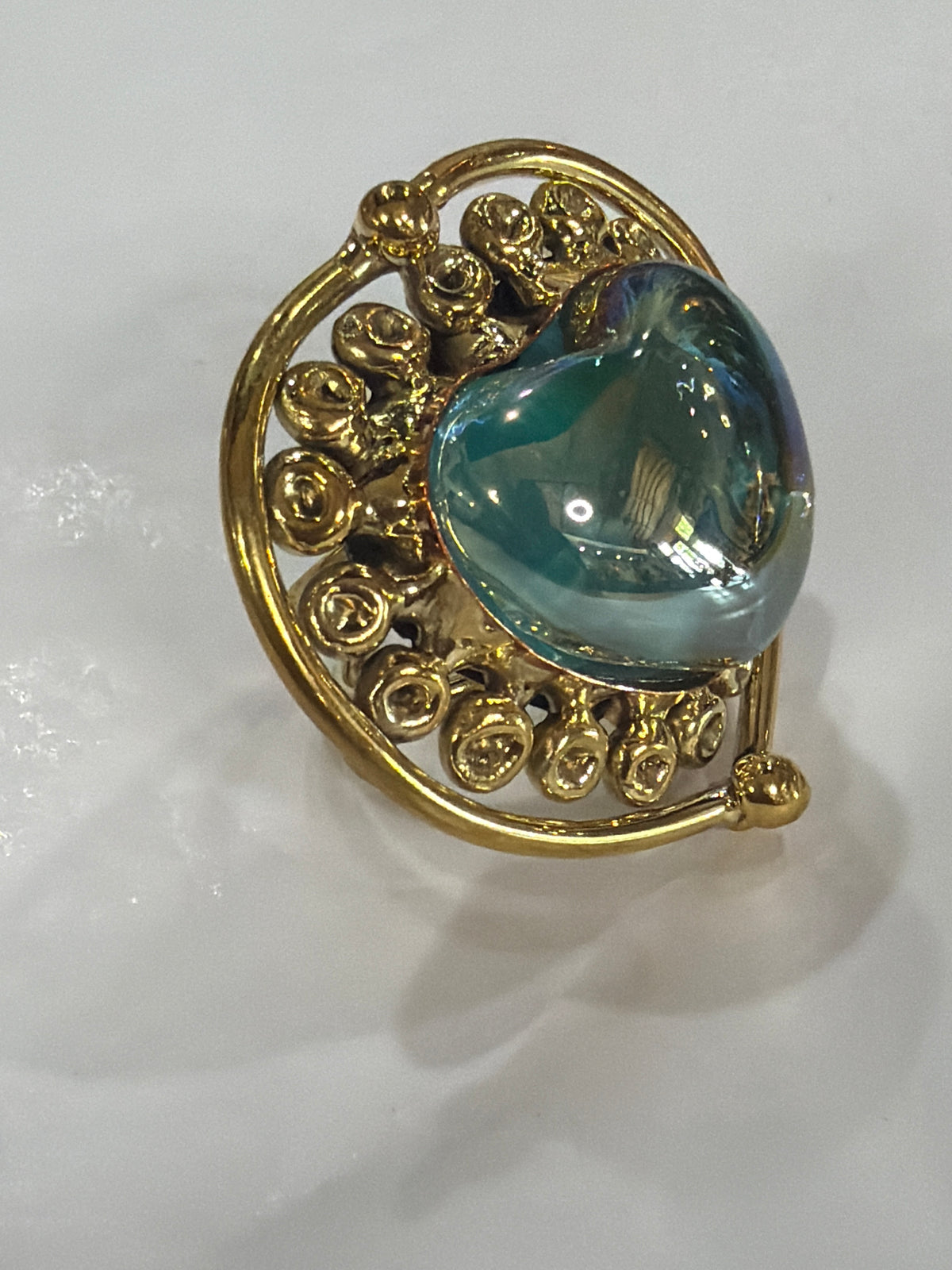New Blue Sacred Heart Cuff and Ring Collection