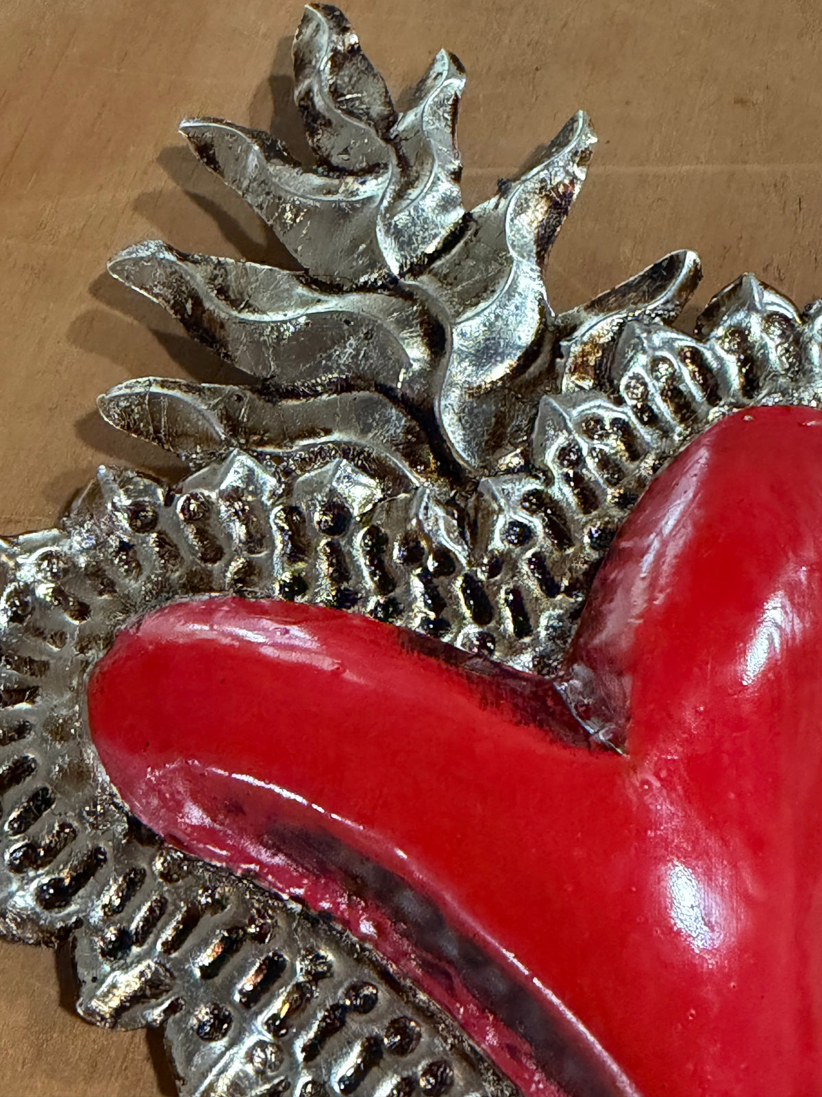 Silver leaf Glaze heart