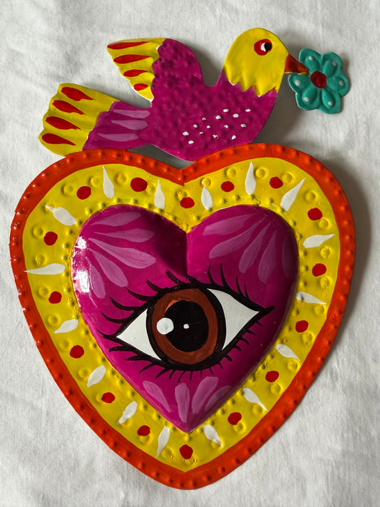 Ojo Colorful Sacred Hearts - Wall Decor