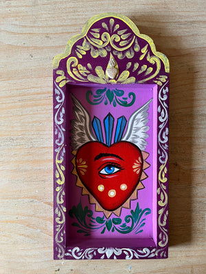 Retablo Sacred Heart Painting
