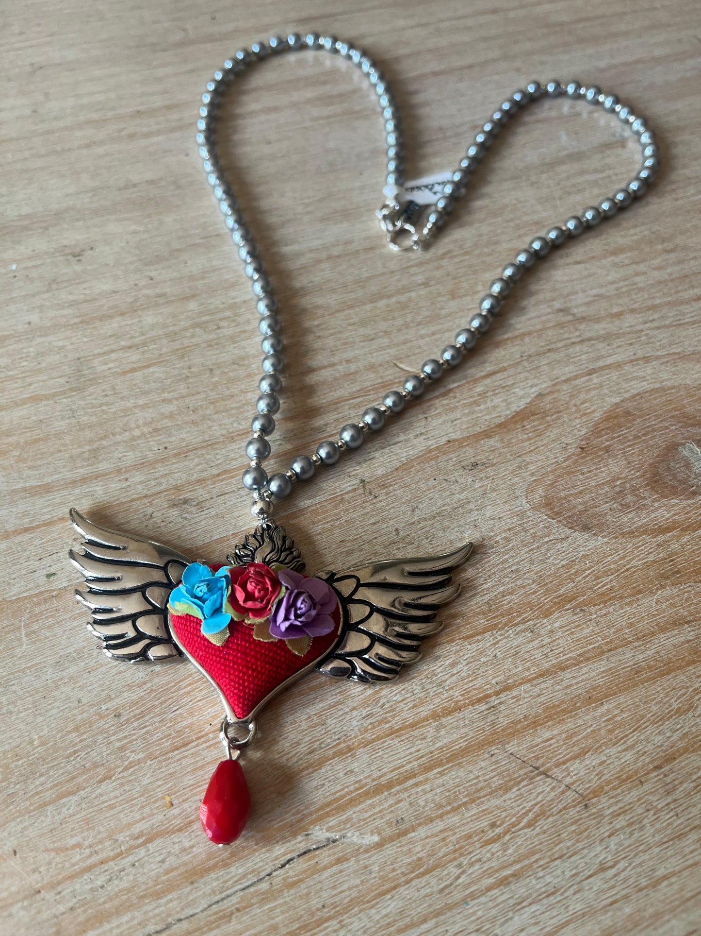 Pre-Order 2024 Wing Heart Flower Necklace