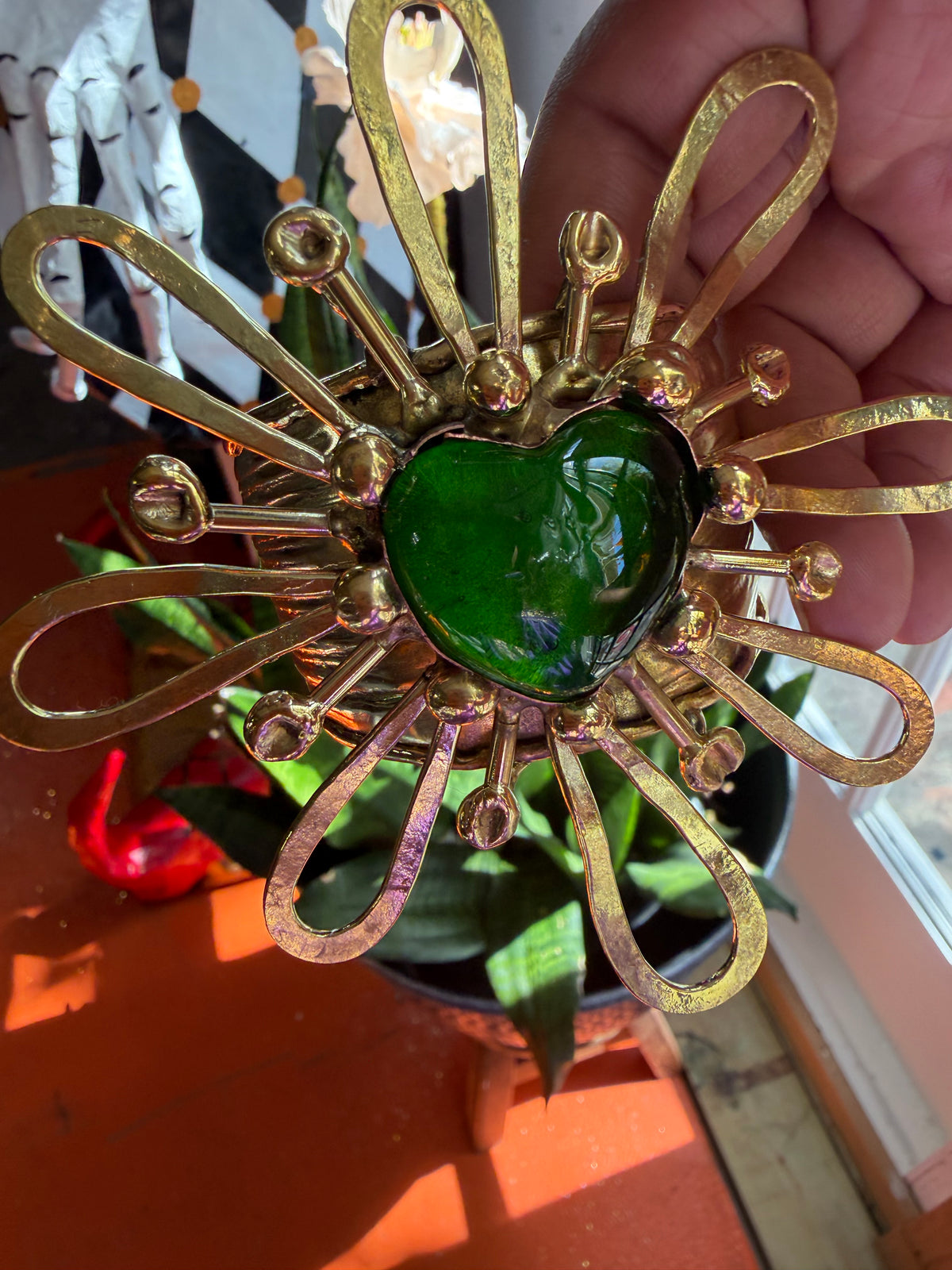 NEW Green Sacred Heart Flower Collection