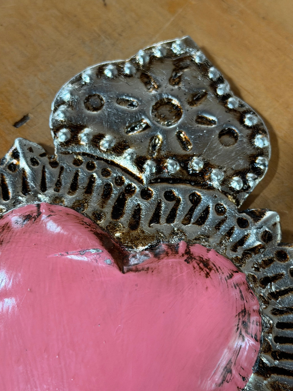 Silver leaf Glaze heart