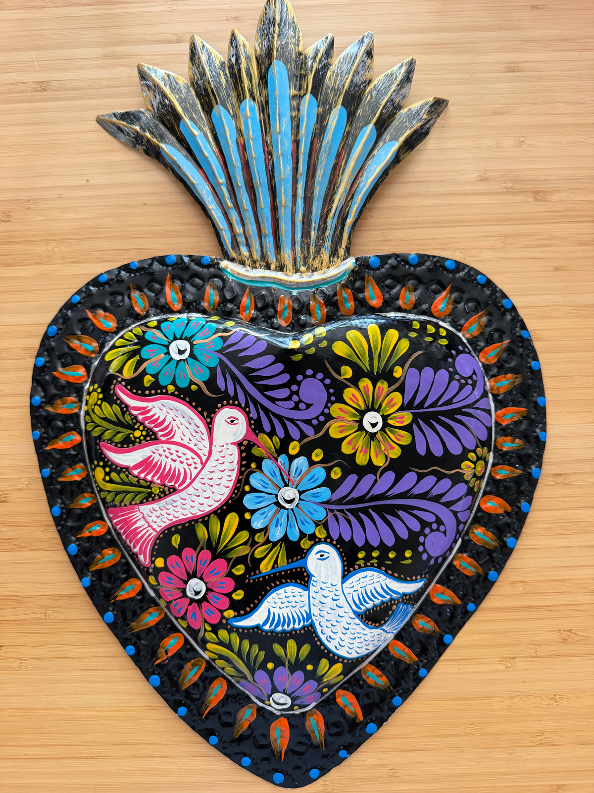 Corazón Hand Painted Mediano