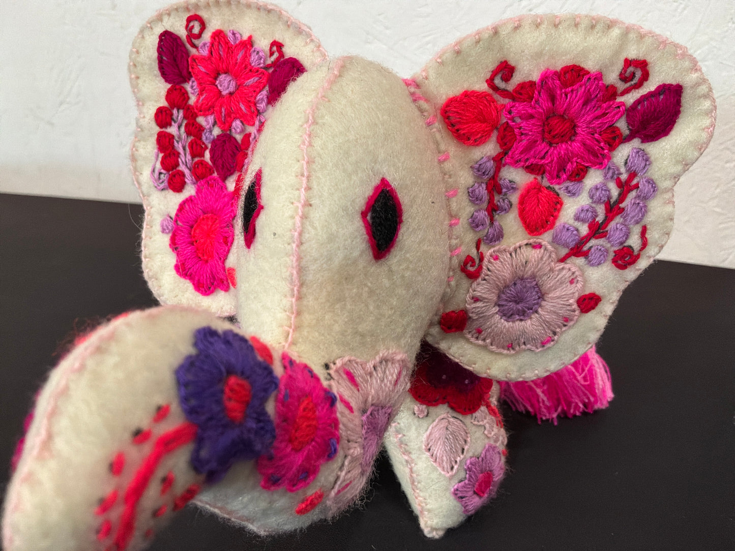 Embroidery Elephant Plushie
