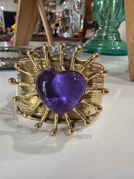 New Purple Sacred Heart Cuff