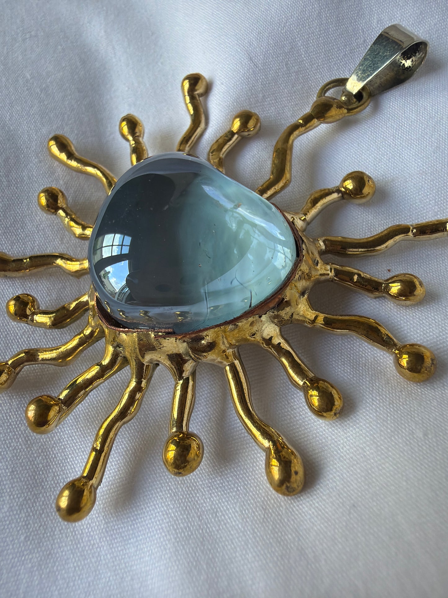 Sunburst Sacred Heart Pendent Only - Handmade