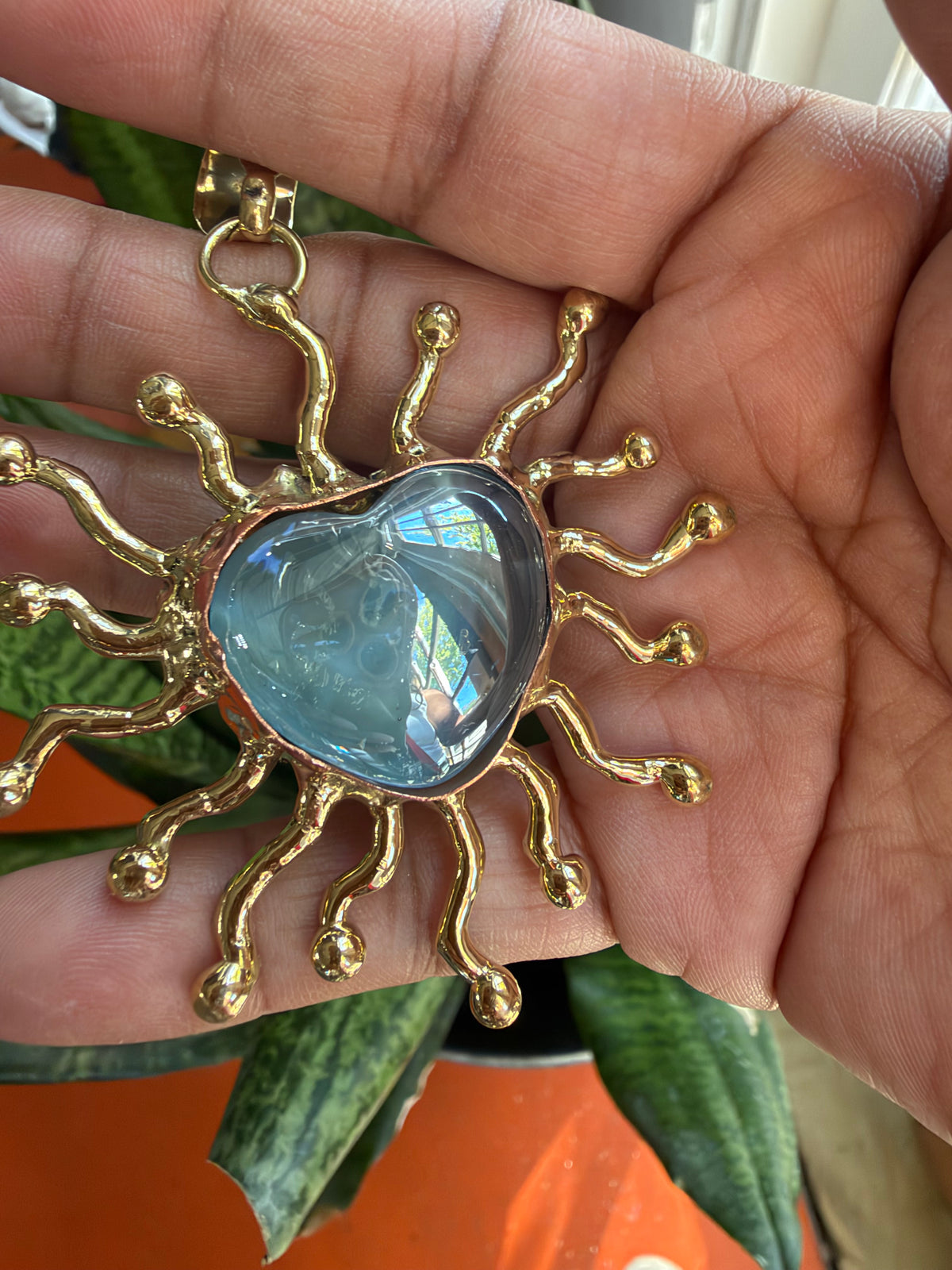 New Blue Iridescent Necklace