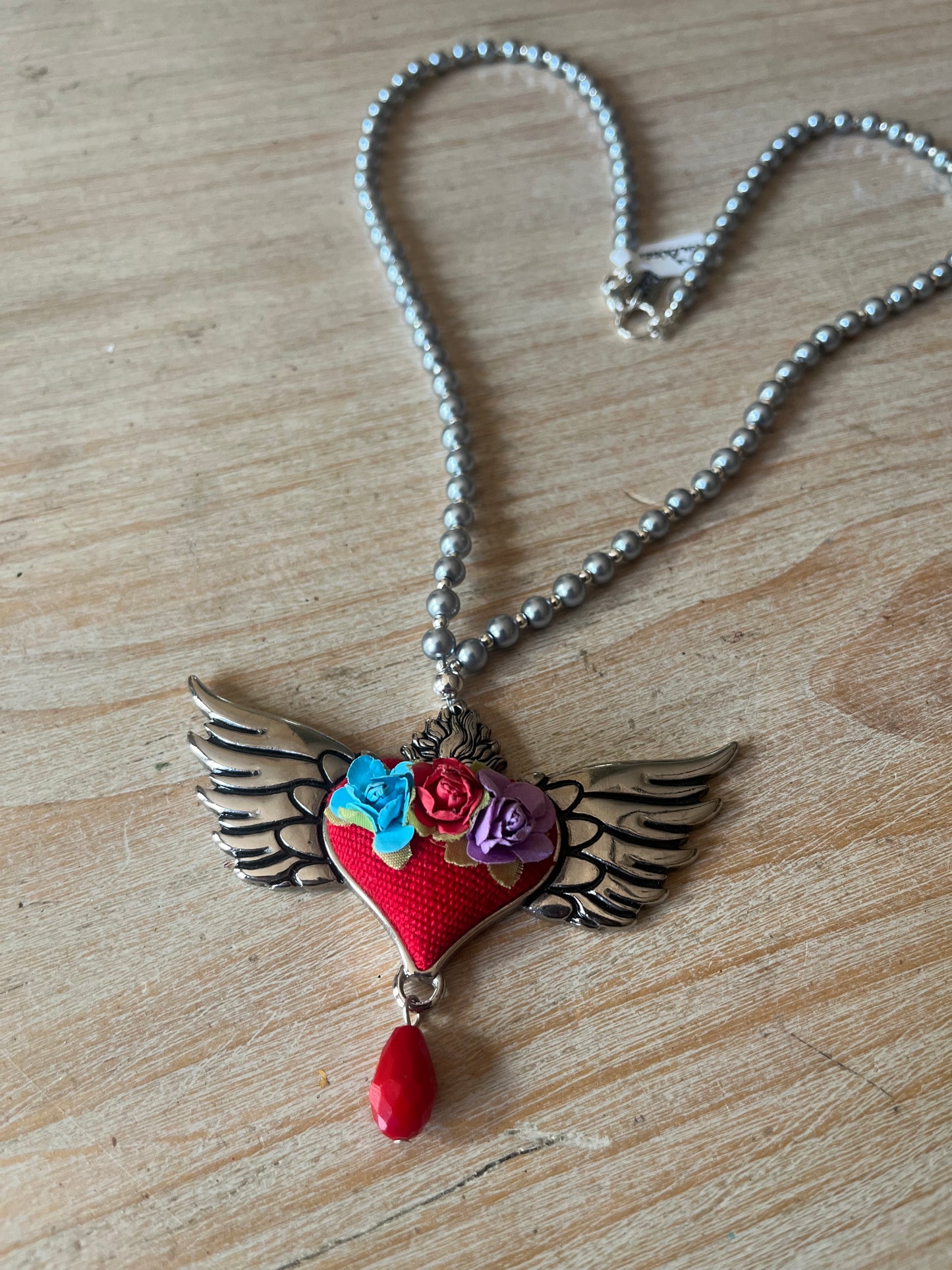 Pre-Order 2024 Wing Heart Flower Necklace