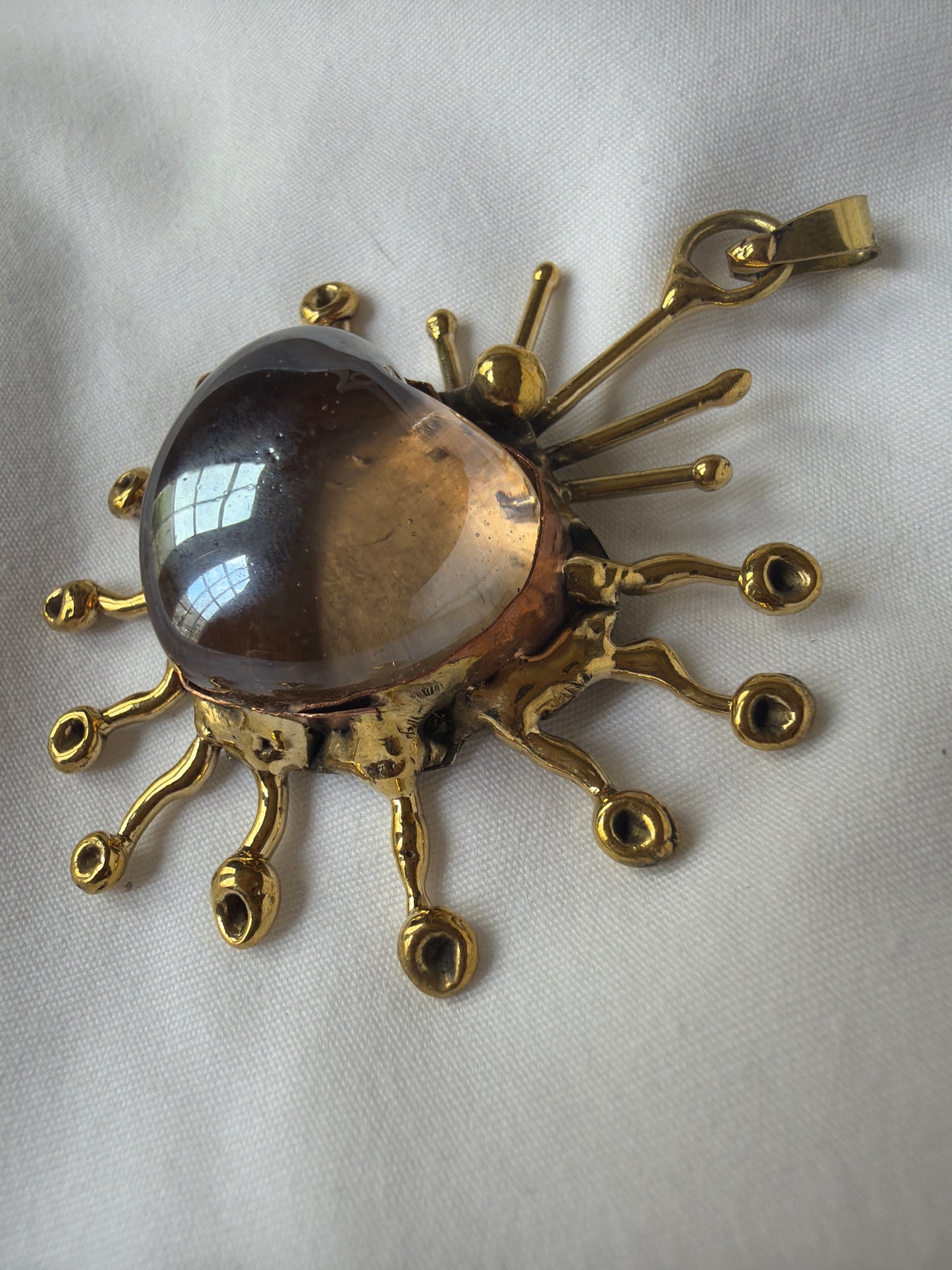 Sunburst Sacred Heart Pendent Only - Handmade