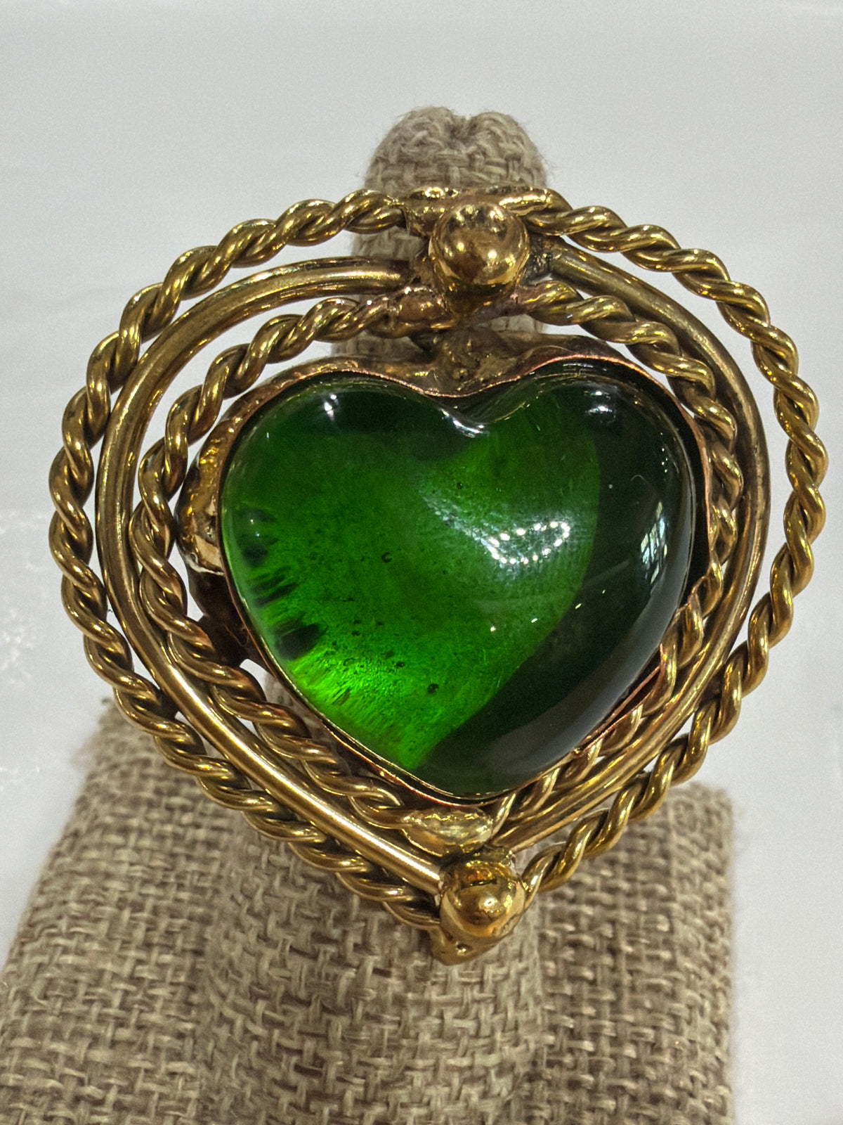 New Green Sacred Heart Jewelry