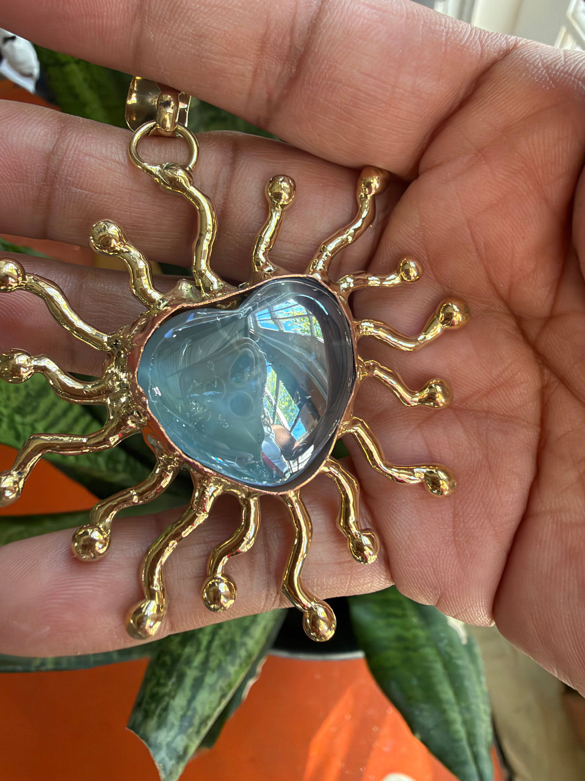 New Blue Iridescent Necklace