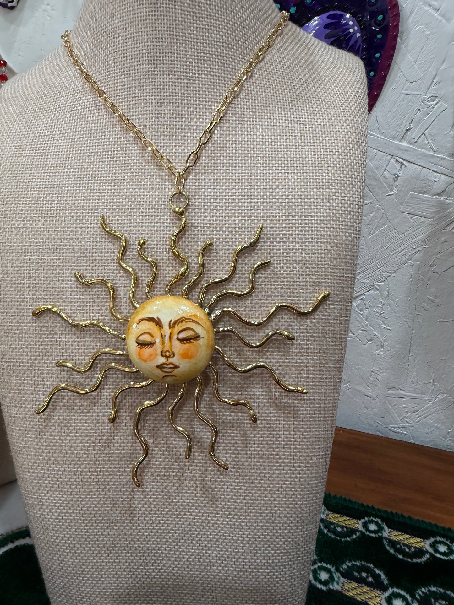 Sol - Hand Painted Necklace