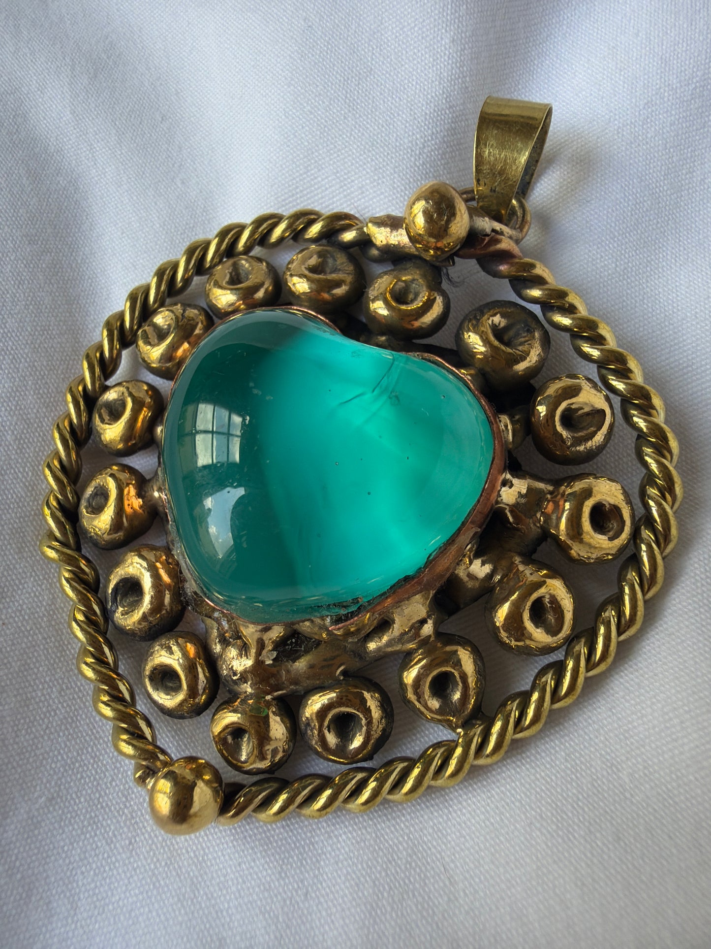 Sunburst Sacred Heart Pendent Only - Handmade