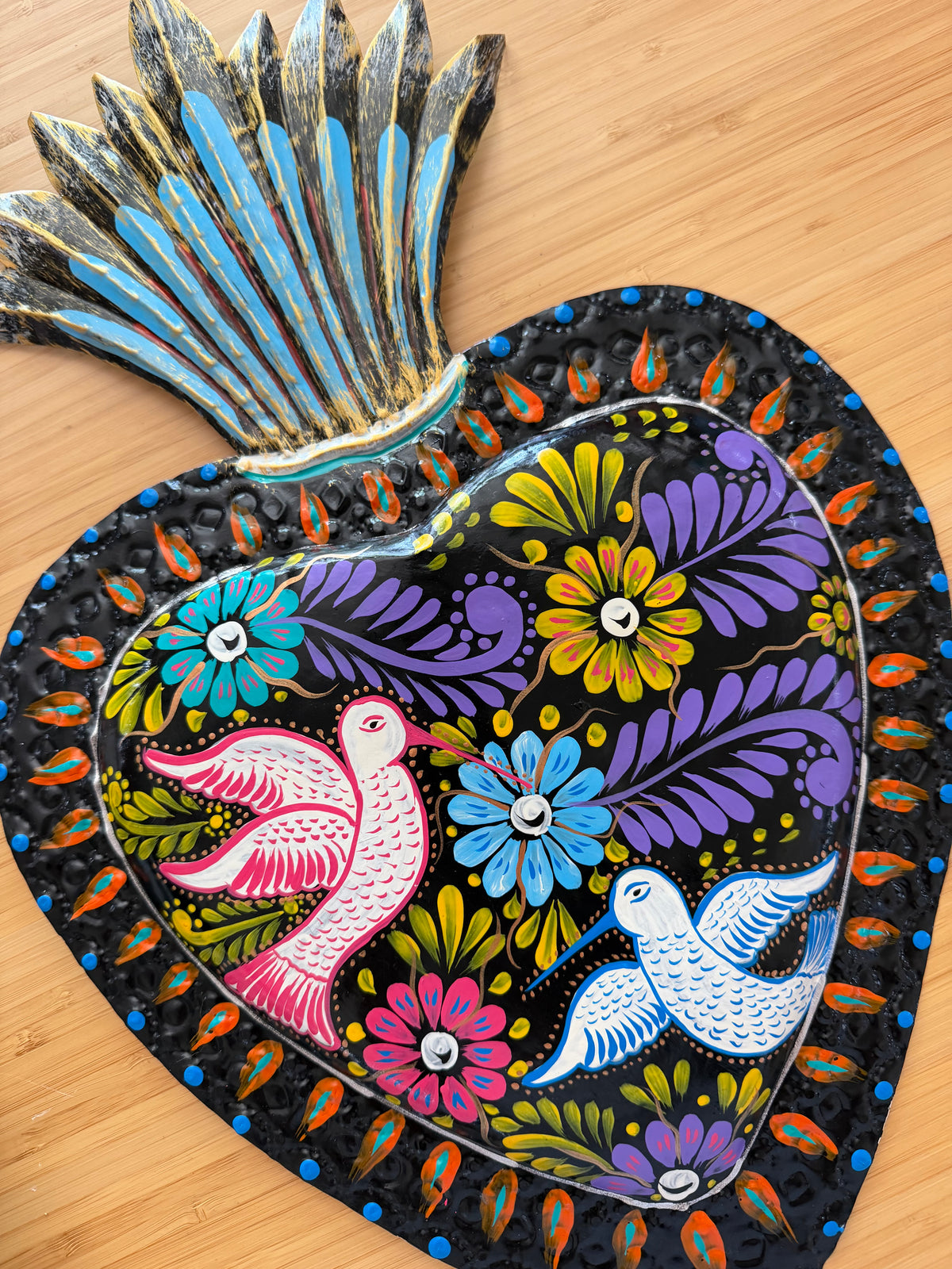 Corazón Hand Painted Mediano