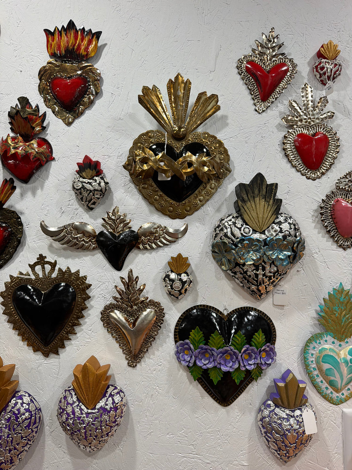 Silver leaf Glaze heart