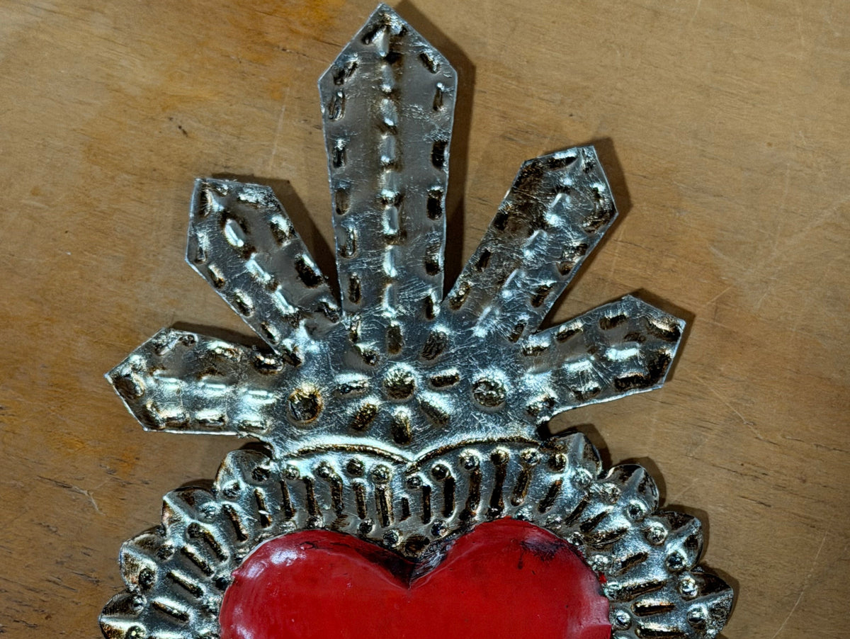 Silver leaf Glaze heart