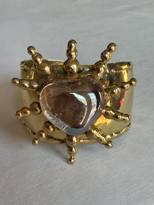 Artesanal Sacred Heart Cuff Bracelet